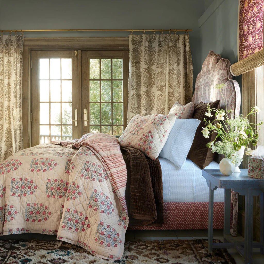 John Robshaw Misha Azalea Woven Quilt-John Robshaw-Thistle Hill