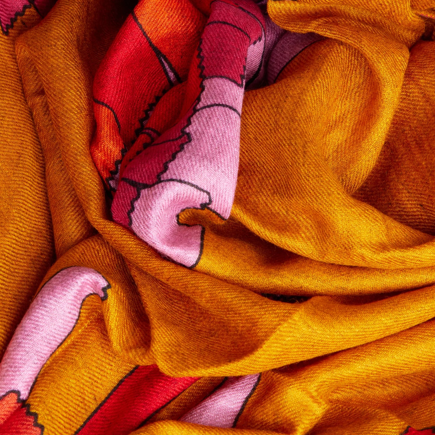 Inoui Editions Scarf 100 Cashmere Modal Sagi Saffron-Inoui Editions-Thistle Hill