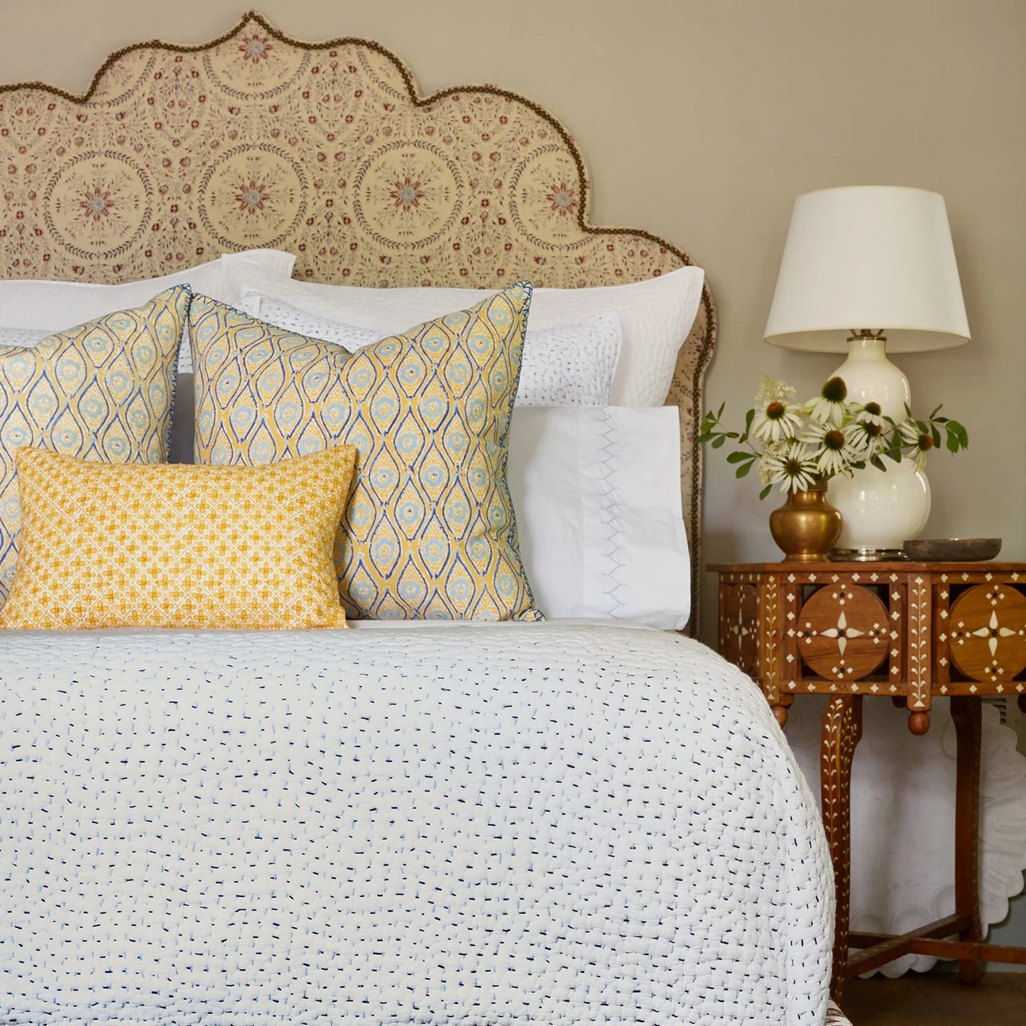 John Robshaw Inaya Marigold Decorative Pillow-John Robshaw-Thistle Hill