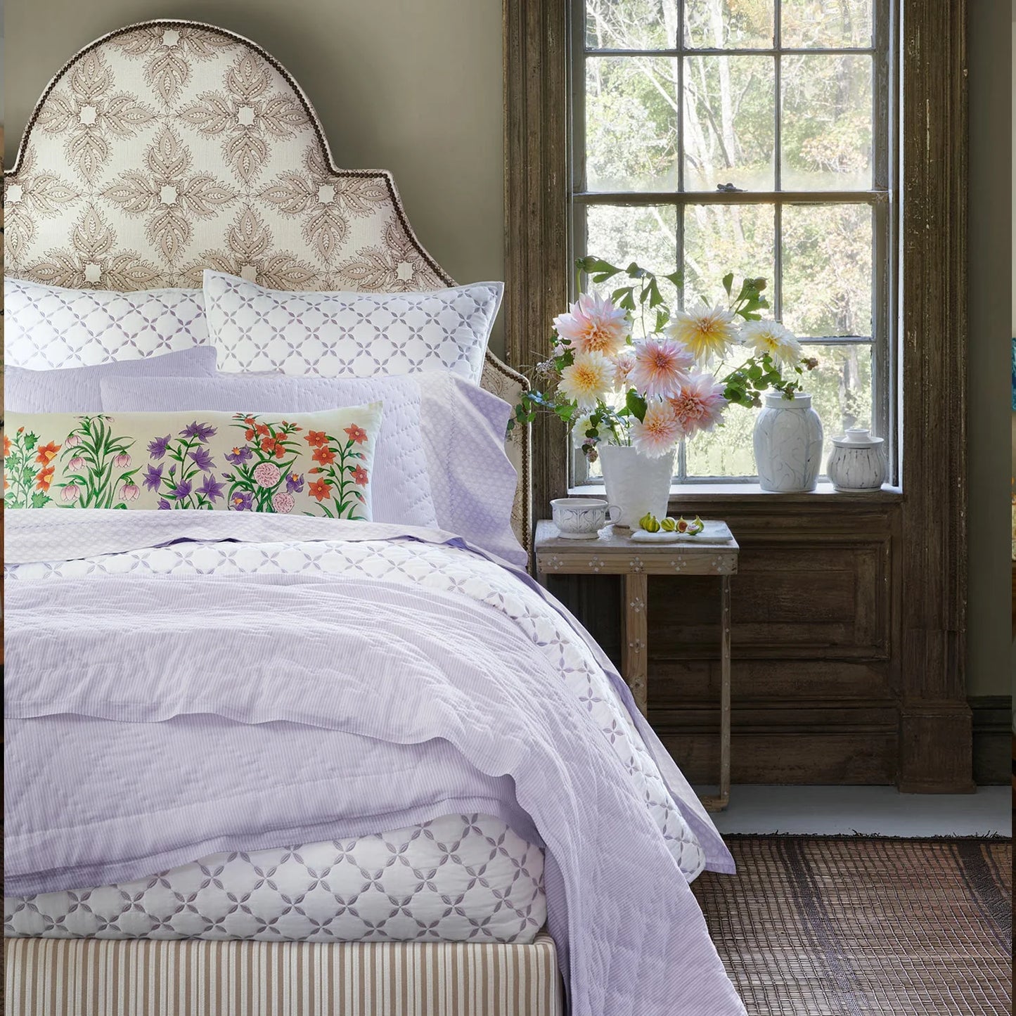 John Robshaw Bindi Lavendar Organic Sheet Set-John Robshaw-Thistle Hill