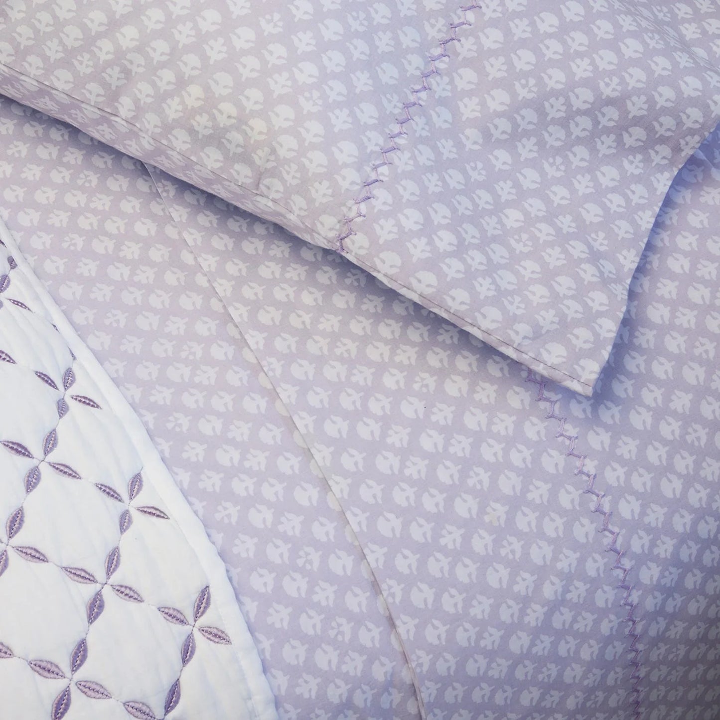 John Robshaw Bindi Lavendar Organic Sheet Set-John Robshaw-Thistle Hill