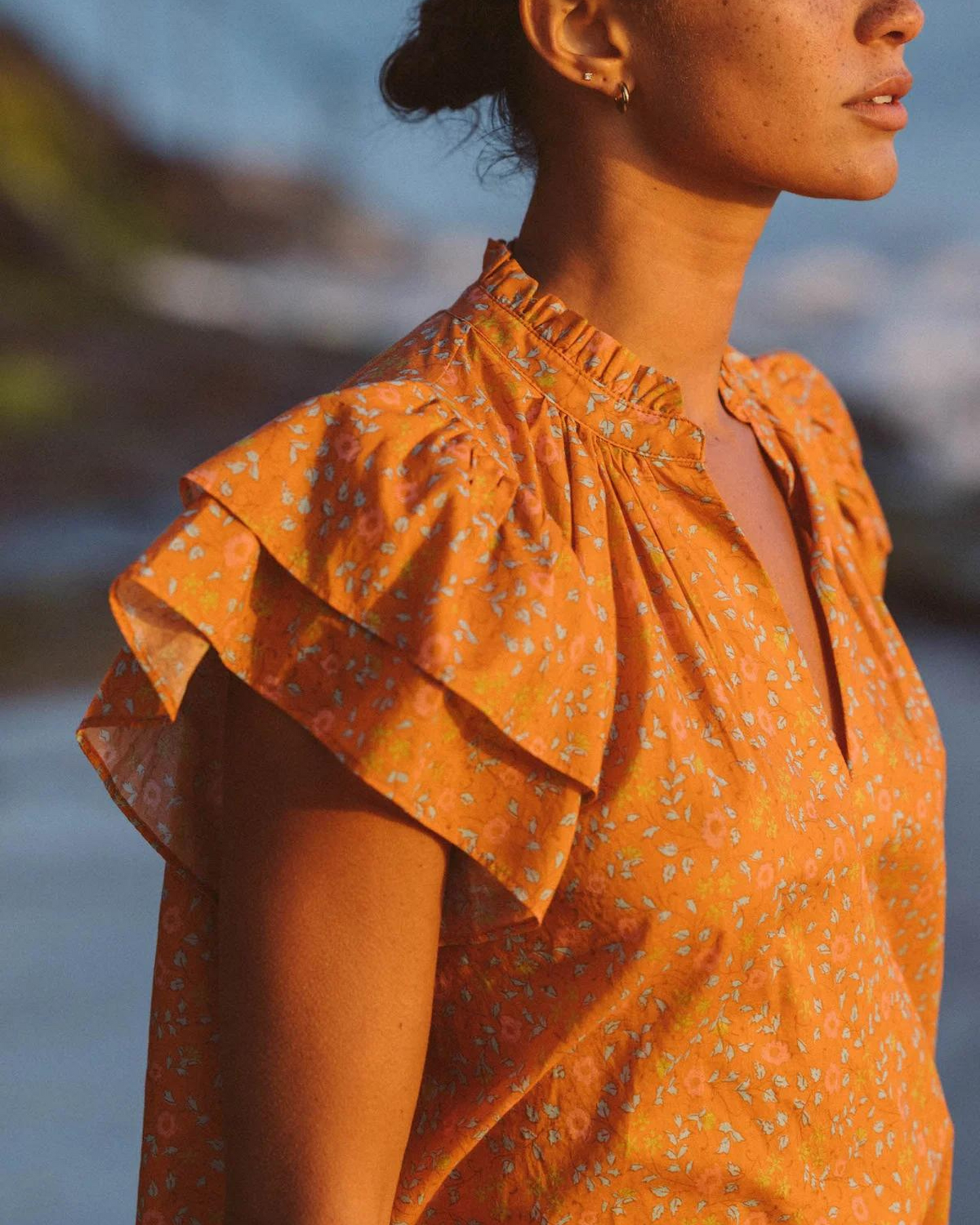 Trovata Clover Blouse Tumeric Ivy