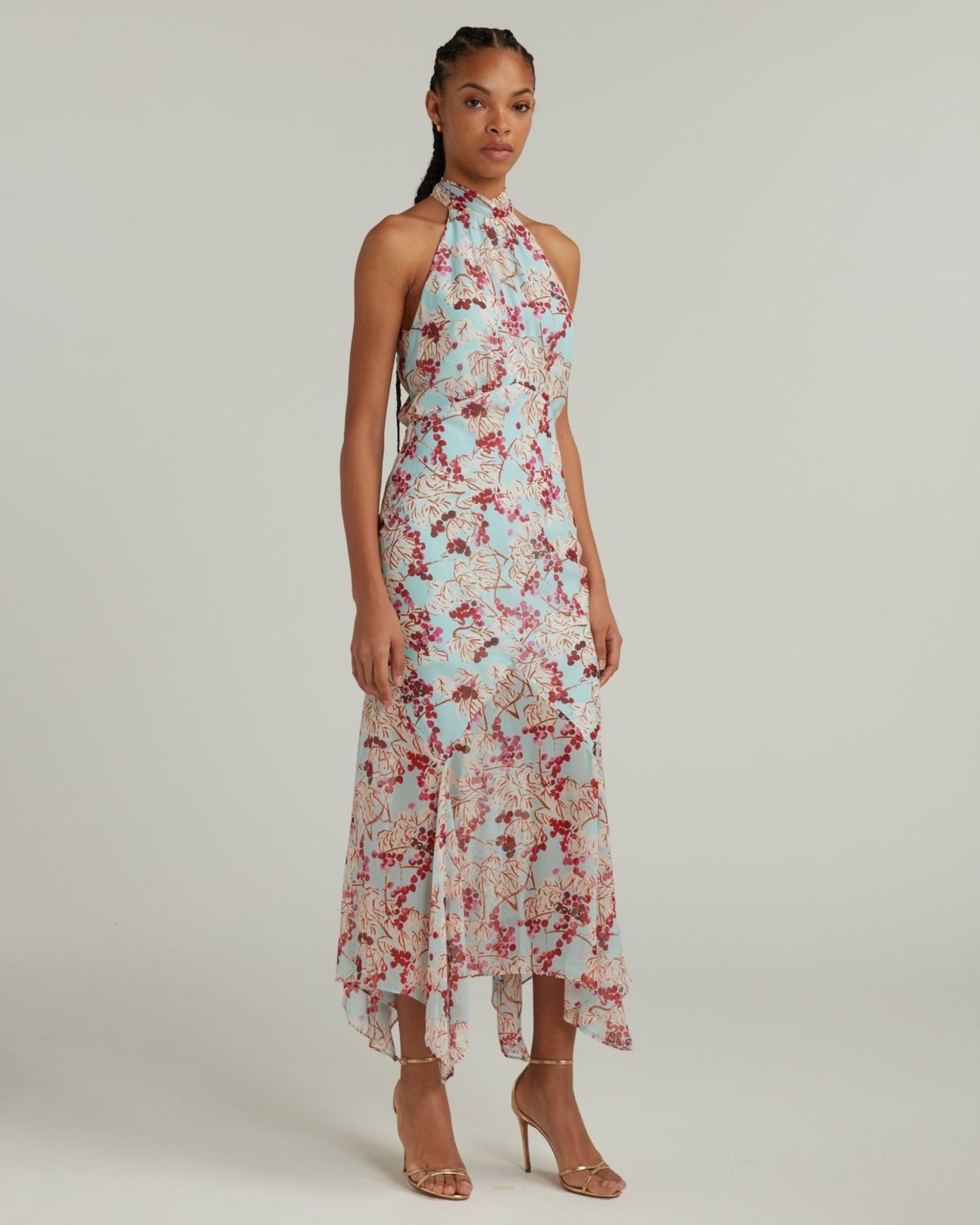 Saloni Lila Dress Mulberry