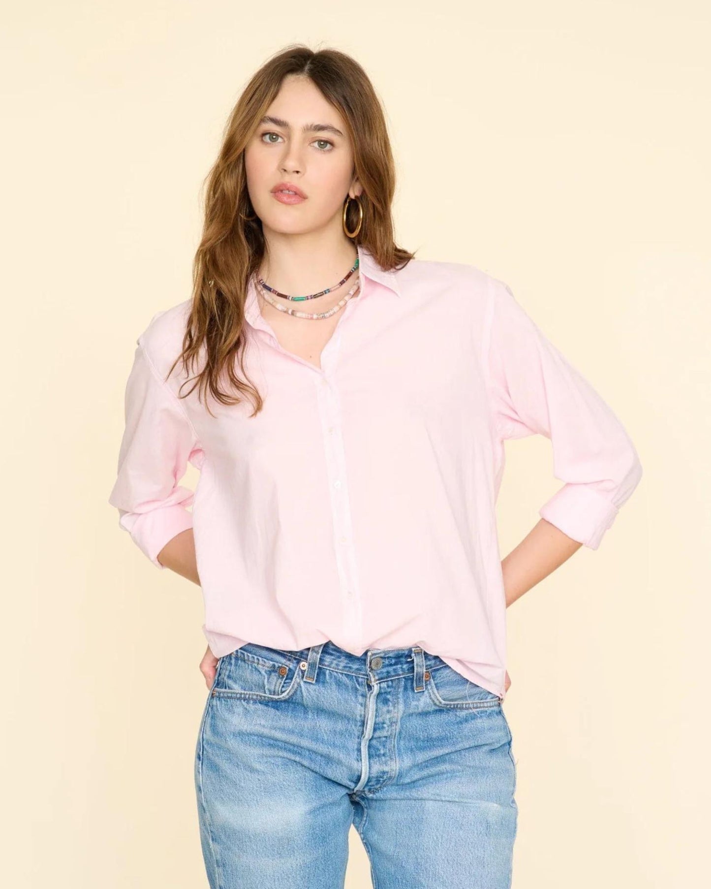 Xirena Beau Shirt Pink Dew