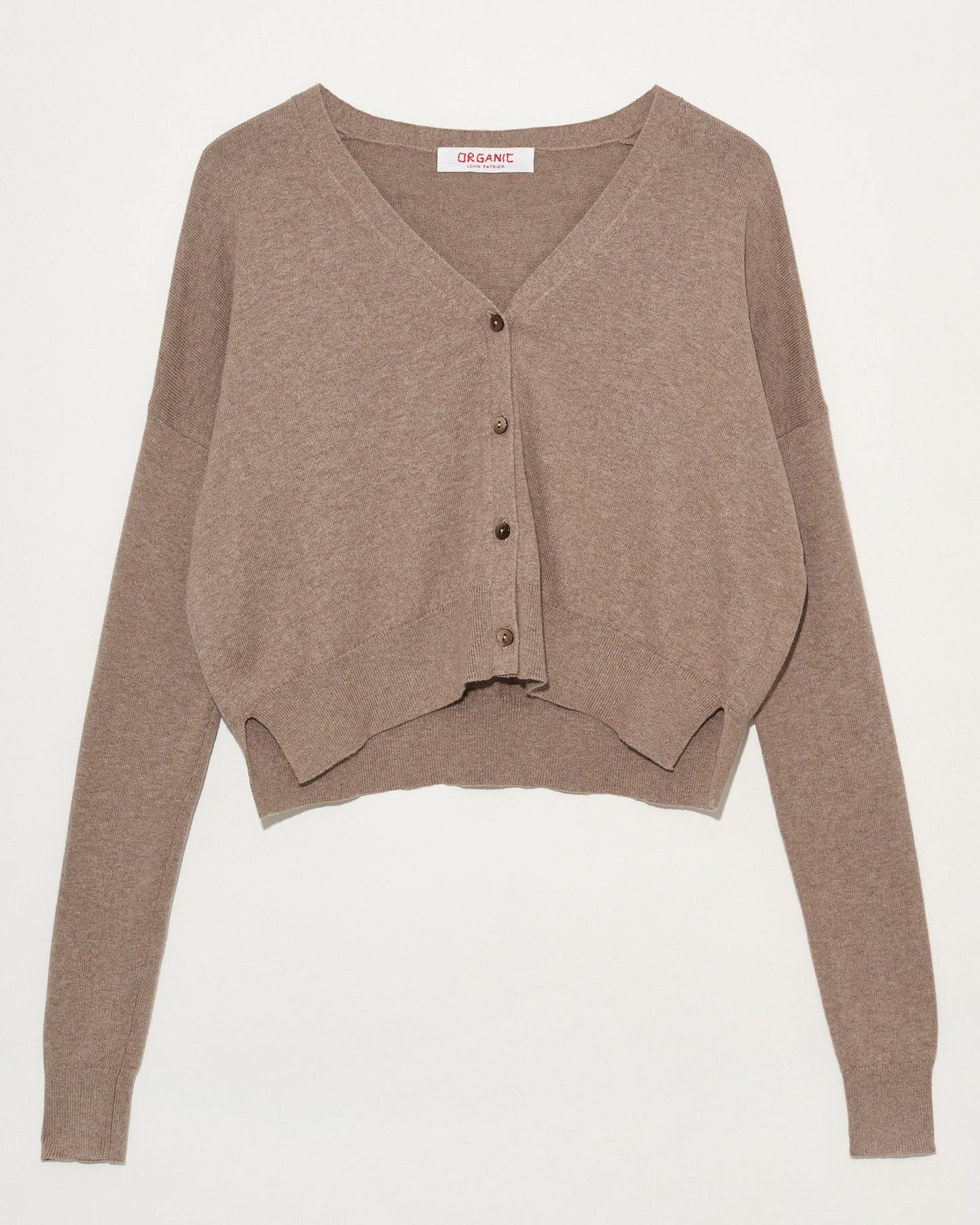 Organic by John Patrick Toffee Crop Cardigan