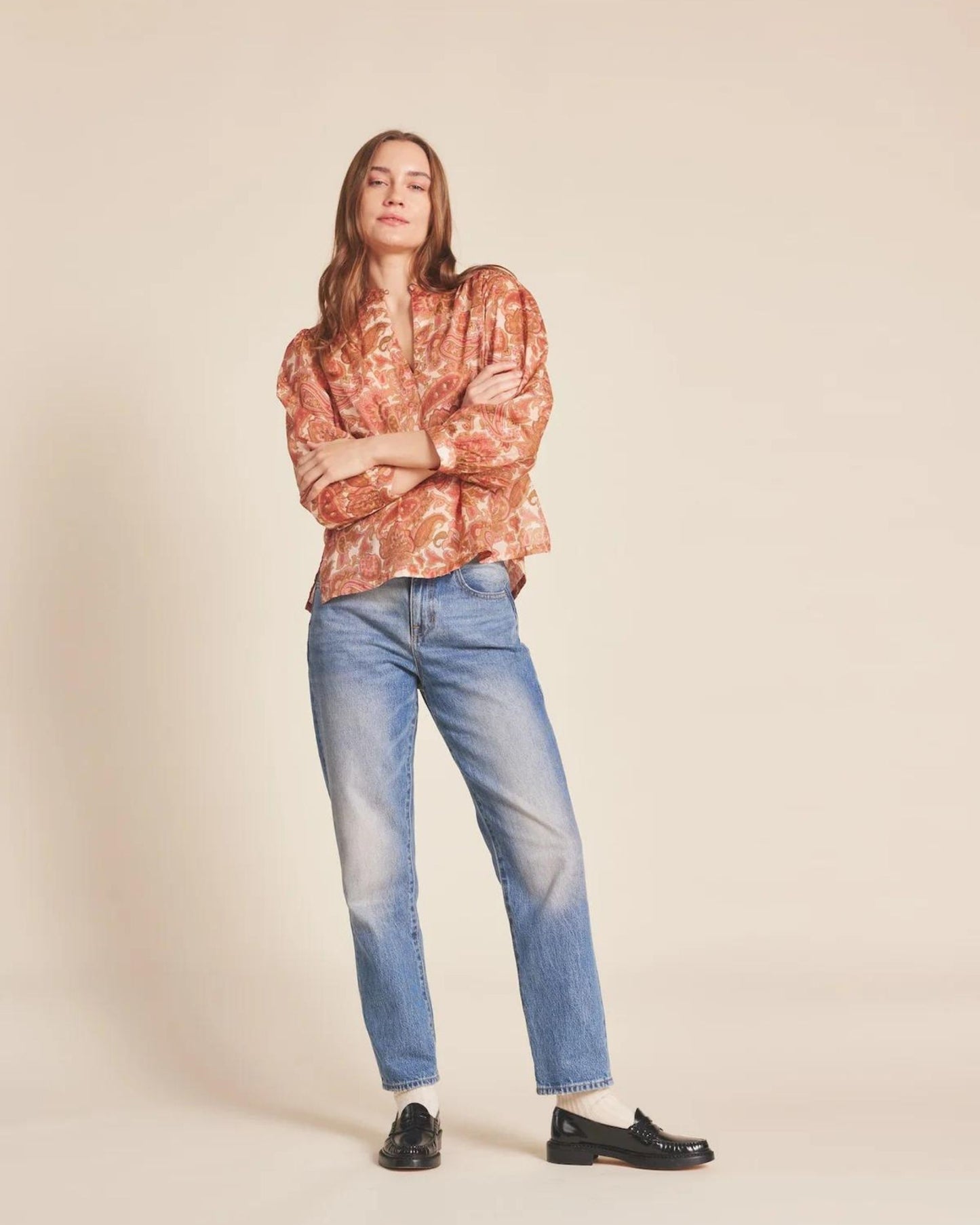 Trovata Bailey Blouse Autumn Paisley