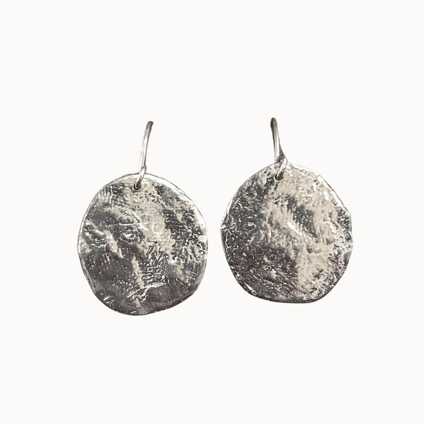Emilie Shapiro Moonscape Sterling Silver Earrings-Emilie Shapiro-Thistle Hill
