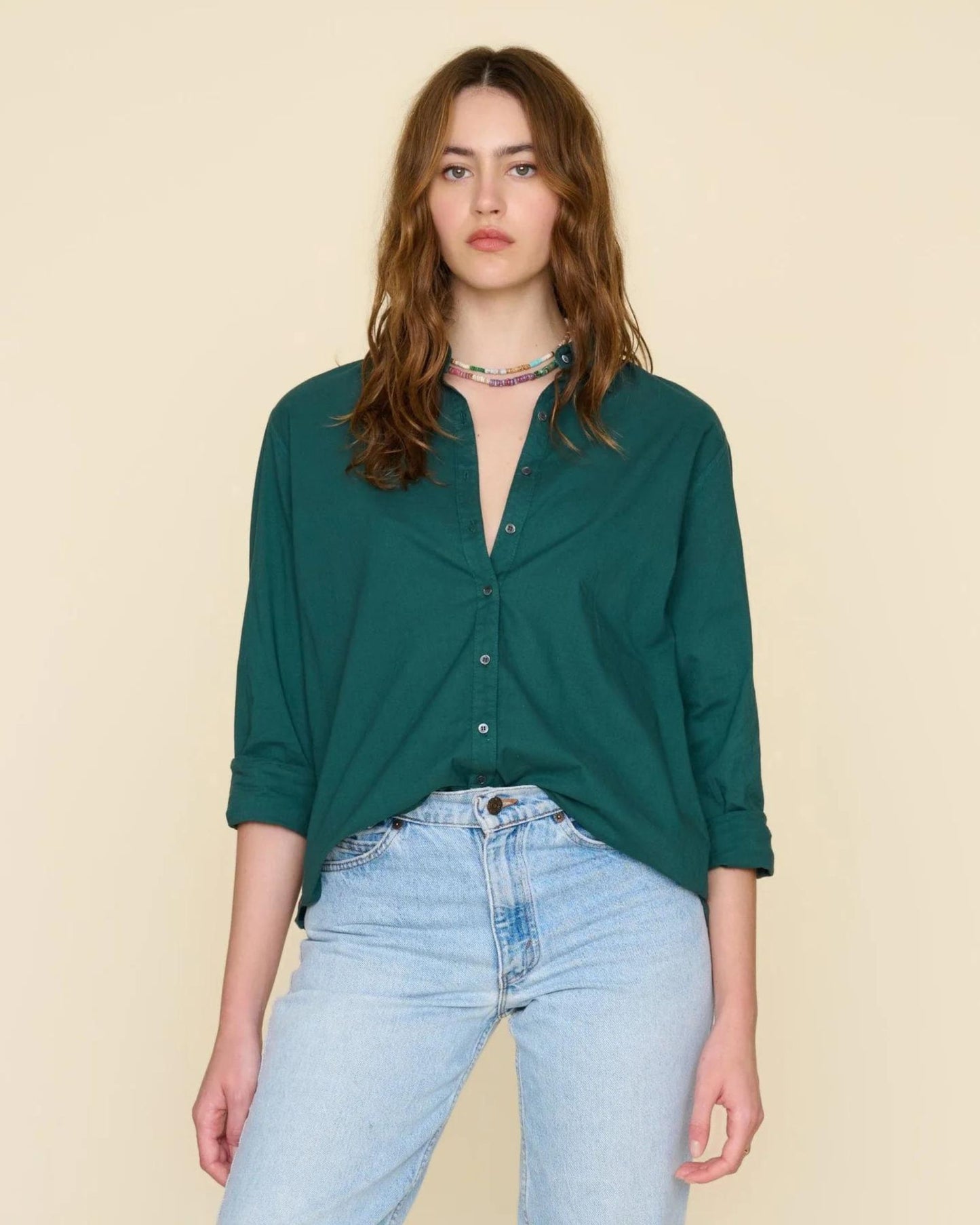 Xirena Beau Shirt Dark Forest