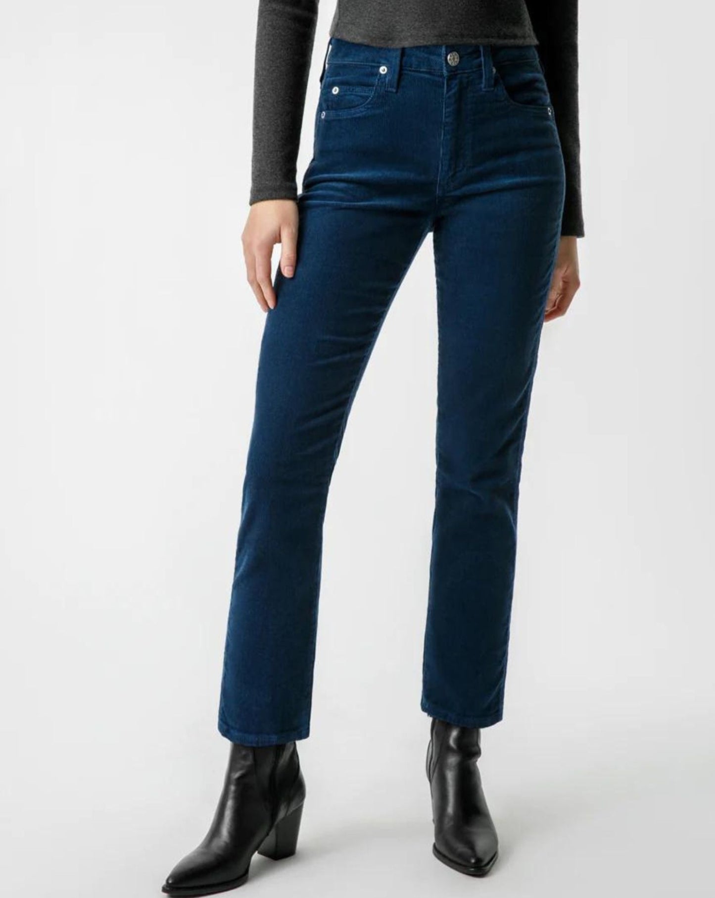 AMO Corduroy Chloe Crop Nepture