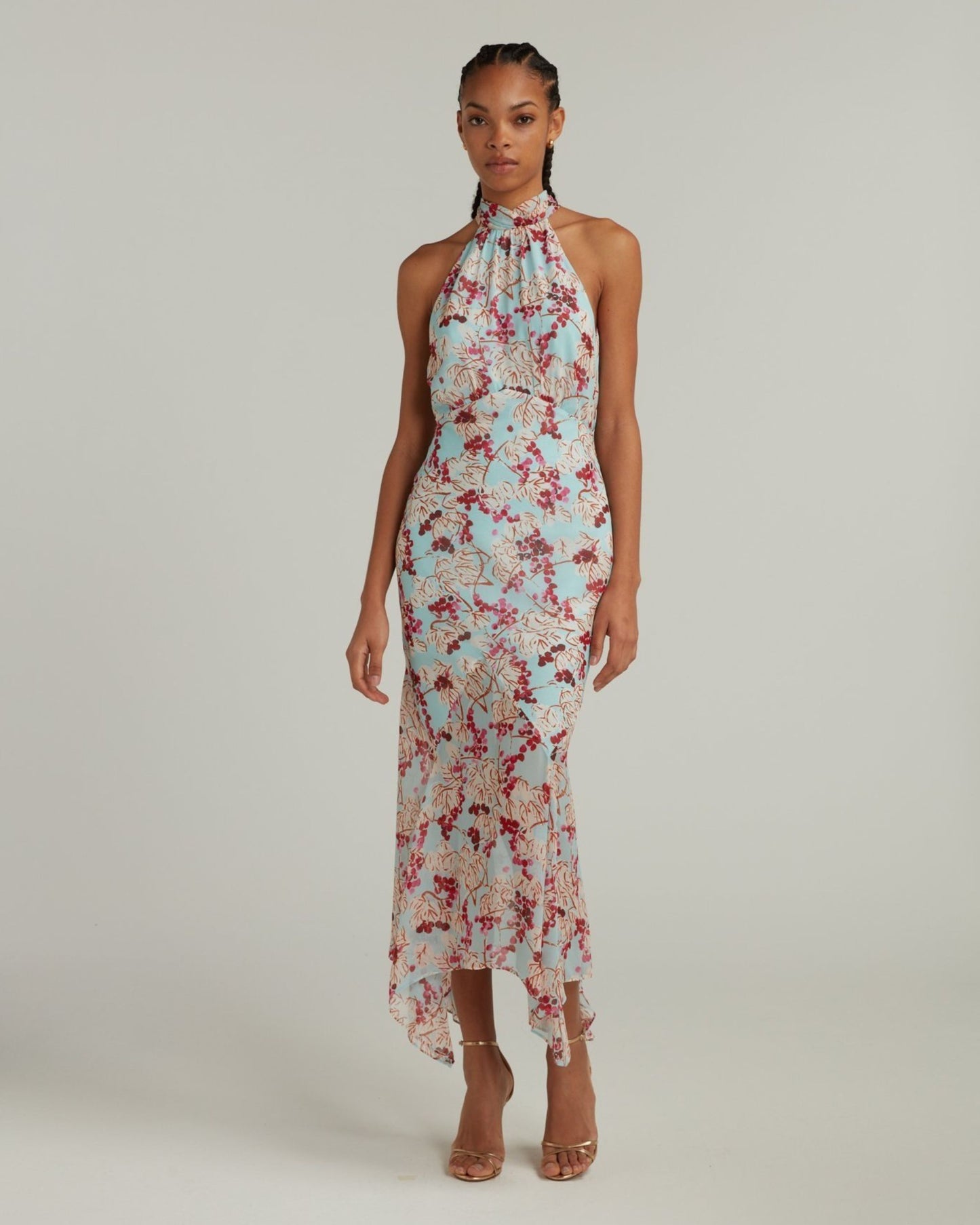 Saloni Lila Dress Mulberry