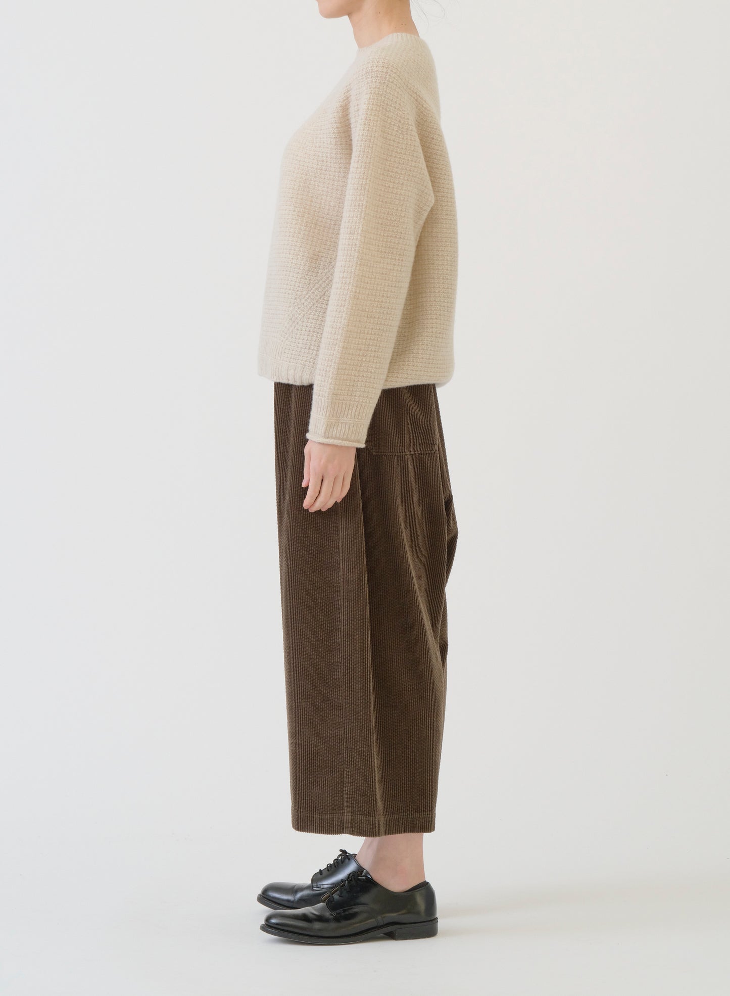 Pas de Calais Cashmere Blend Lambs Wool Pullover Ivory-Pas De Calais-Thistle Hill
