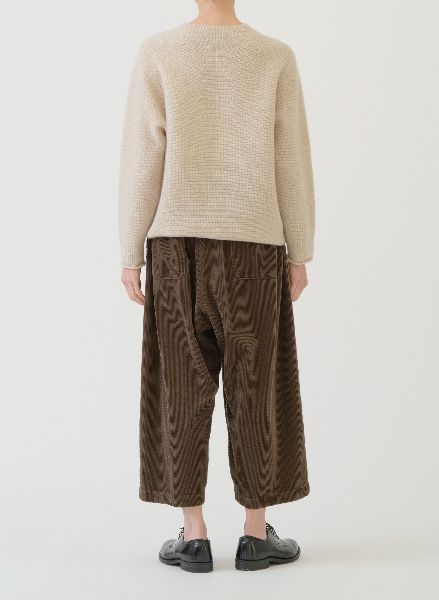 Pas de Calais Cashmere Blend Lambs Wool Pullover Ivory-Pas De Calais-Thistle Hill