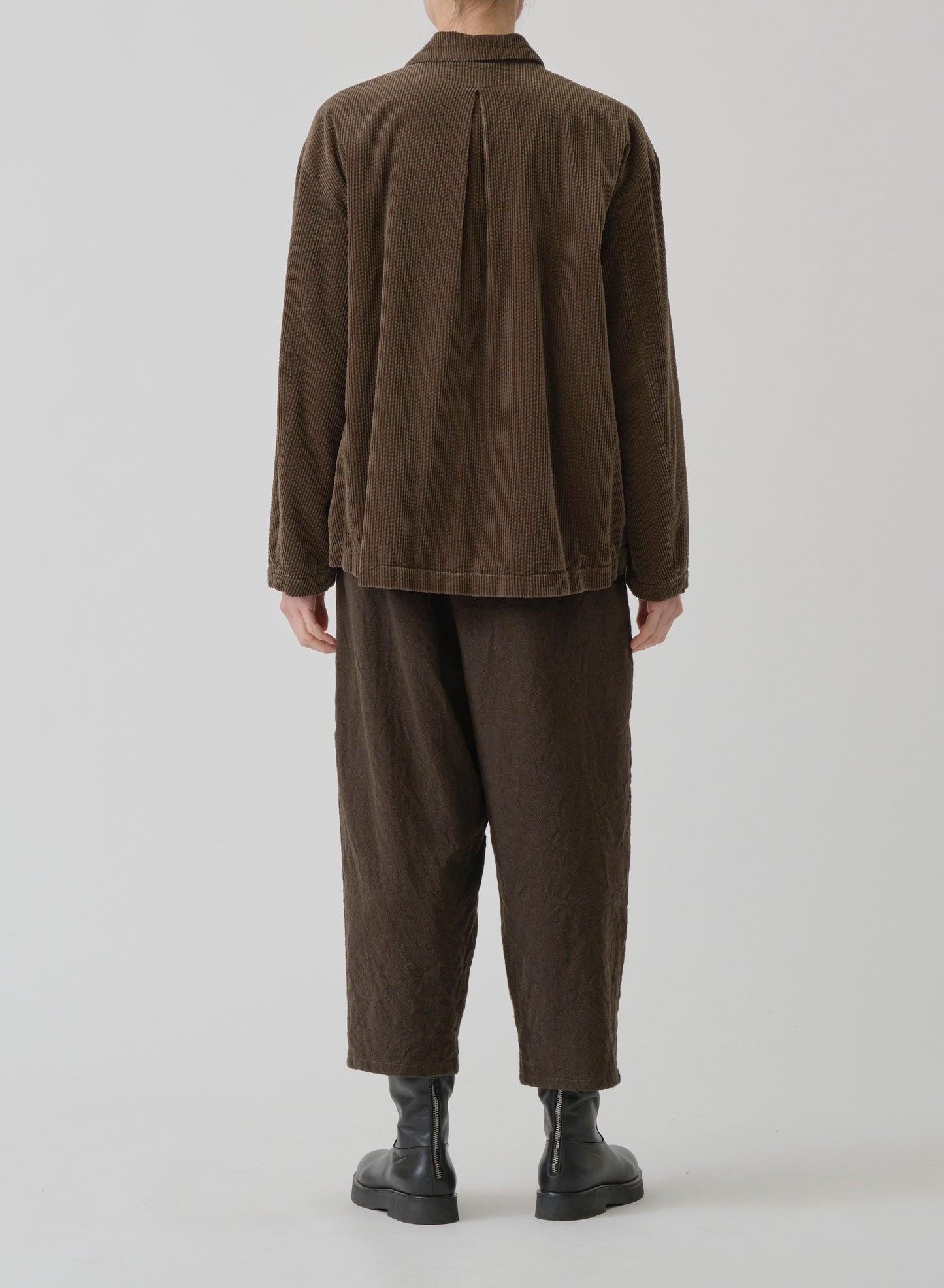 Pas de Calais Corduroy Tailored Jacket Khaki-Pas De Calais-Thistle Hill