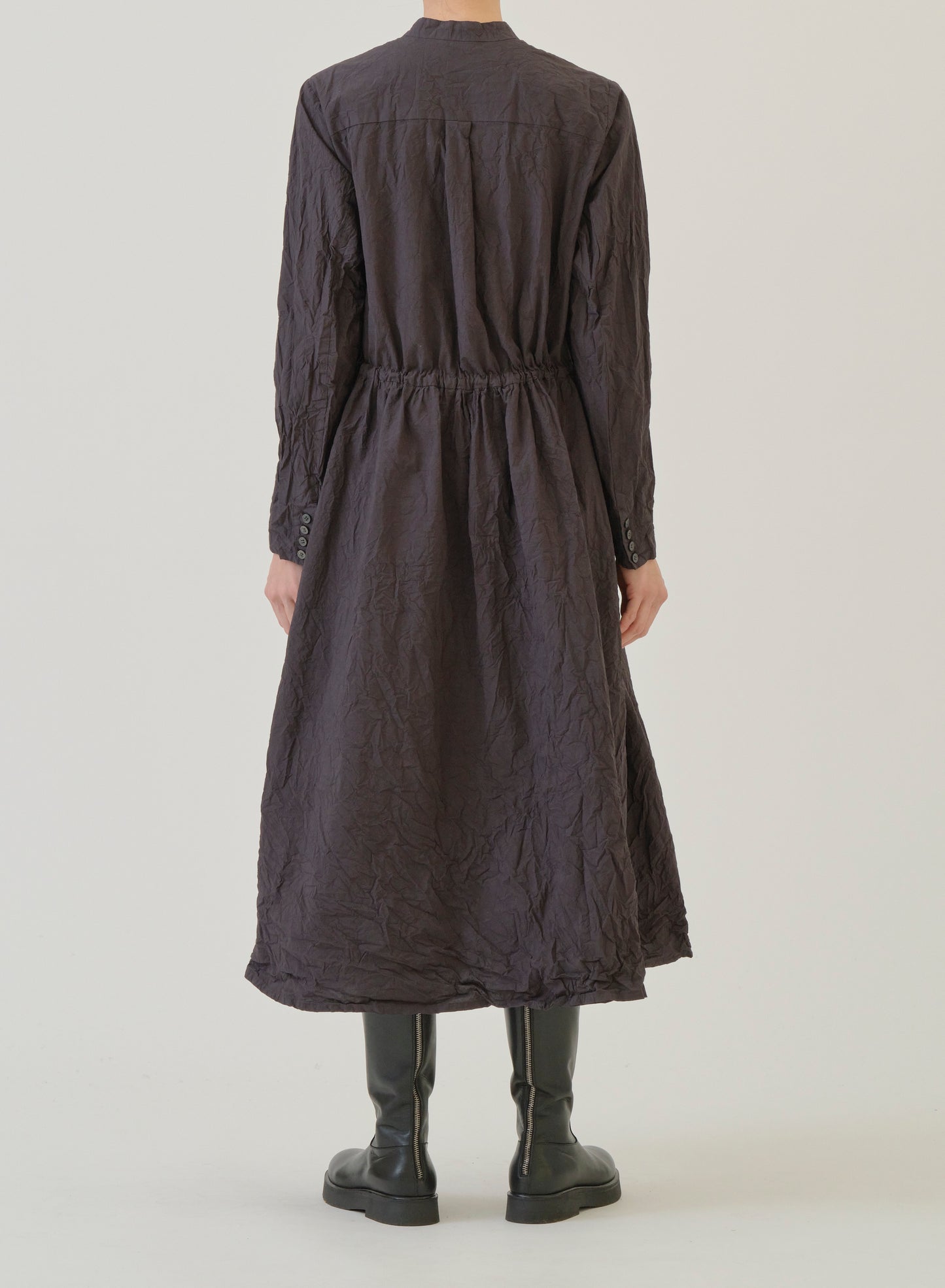 Pas de Calais Cotton Typewriter Dress Charcoal-Pas De Calais-Thistle Hill