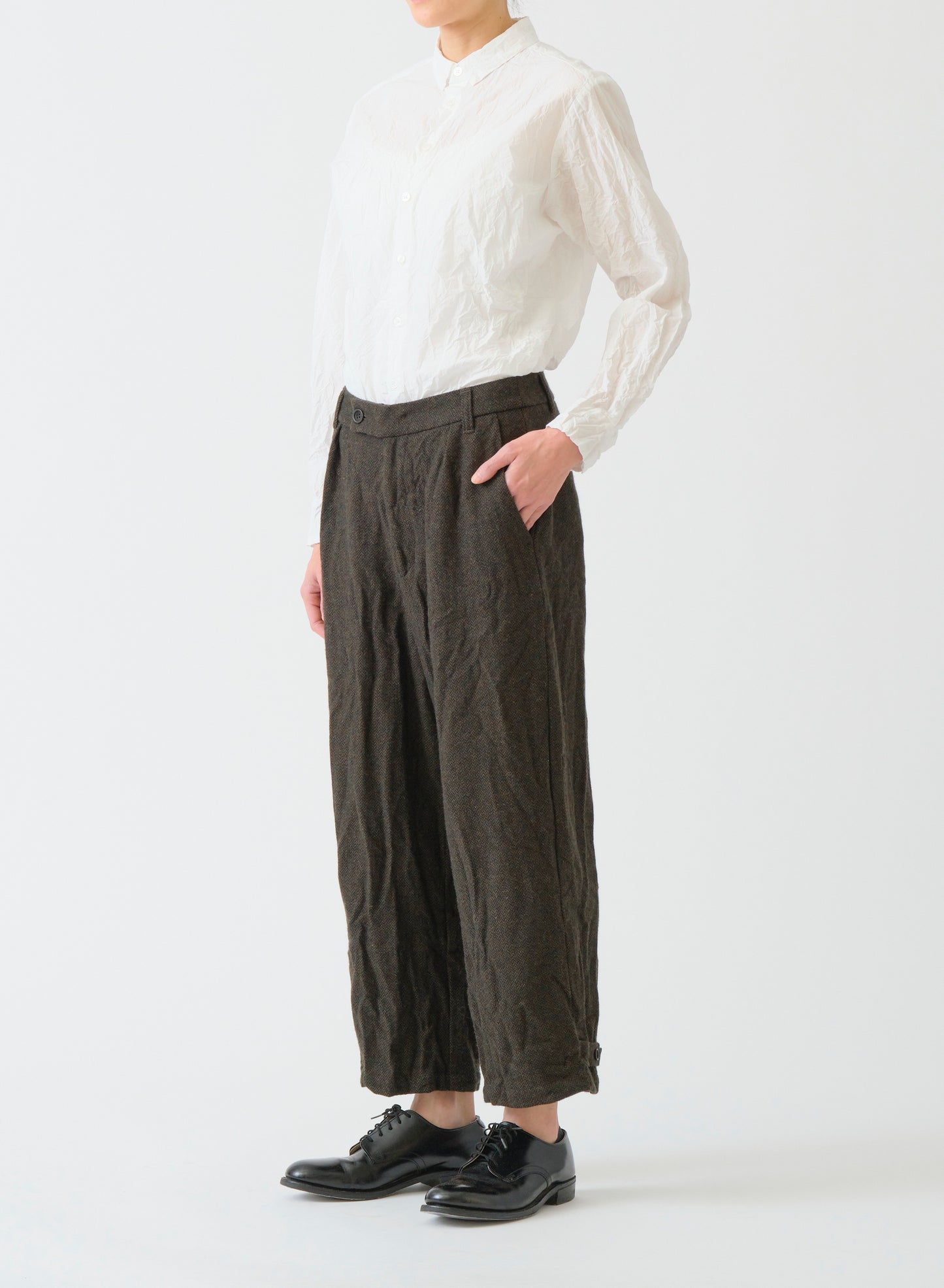 Pas de Calais Cotton Typewriter Blouse White-Pas De Calais-Thistle Hill