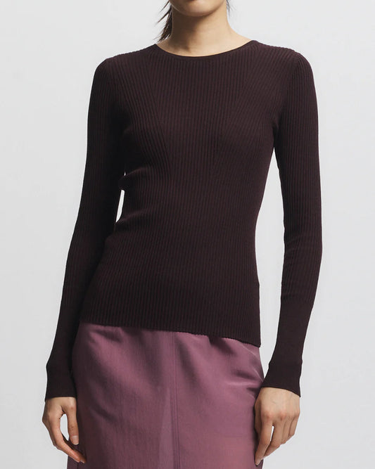 Saint Art Atlas Rib Crewneck Sweater Burgundy-Saint Art-Thistle Hill