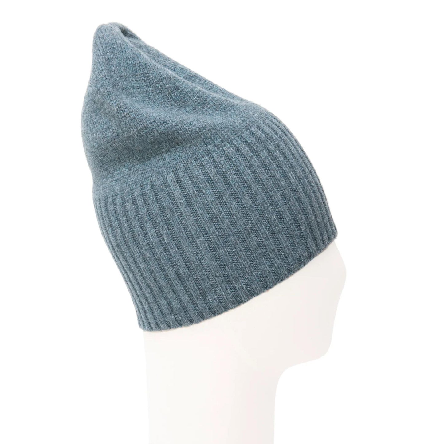 Meg Cohen Cashmere Flat Hat Heather Storm