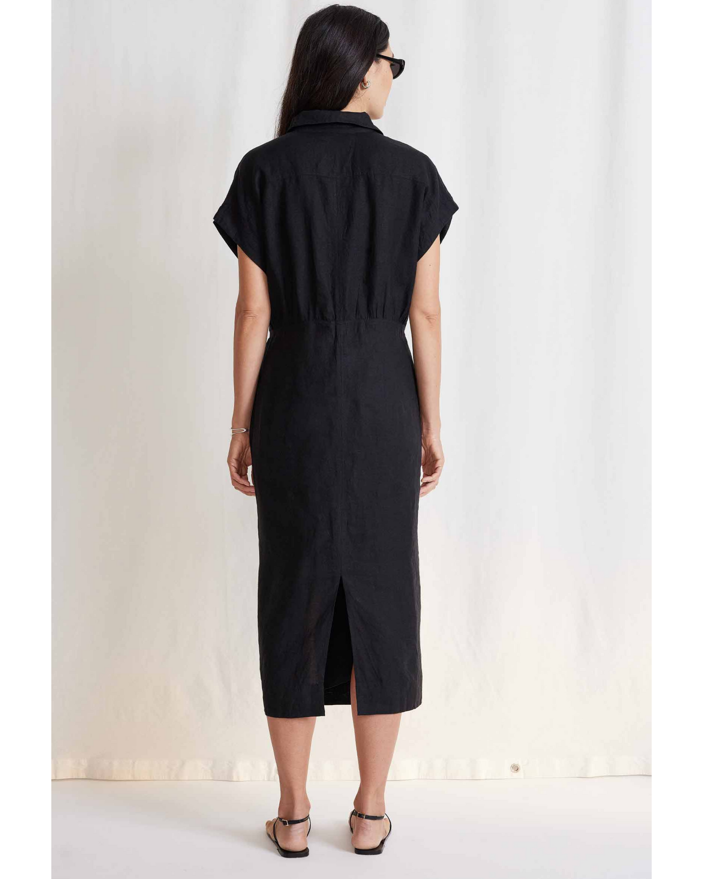 Apiece Apart Catania Wrap Maxi Dress Black