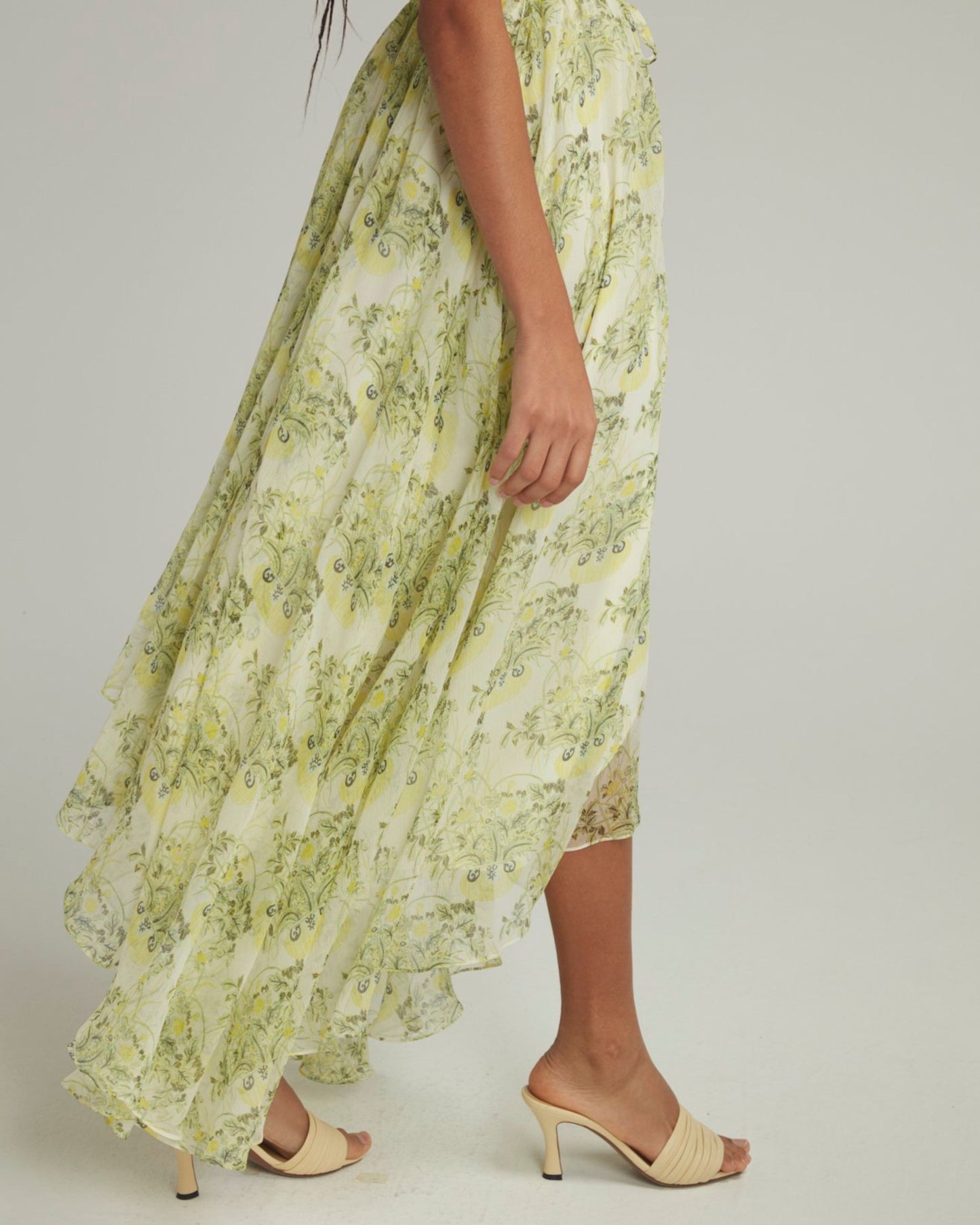 Saloni Irinia Dress Terrarium Lemon