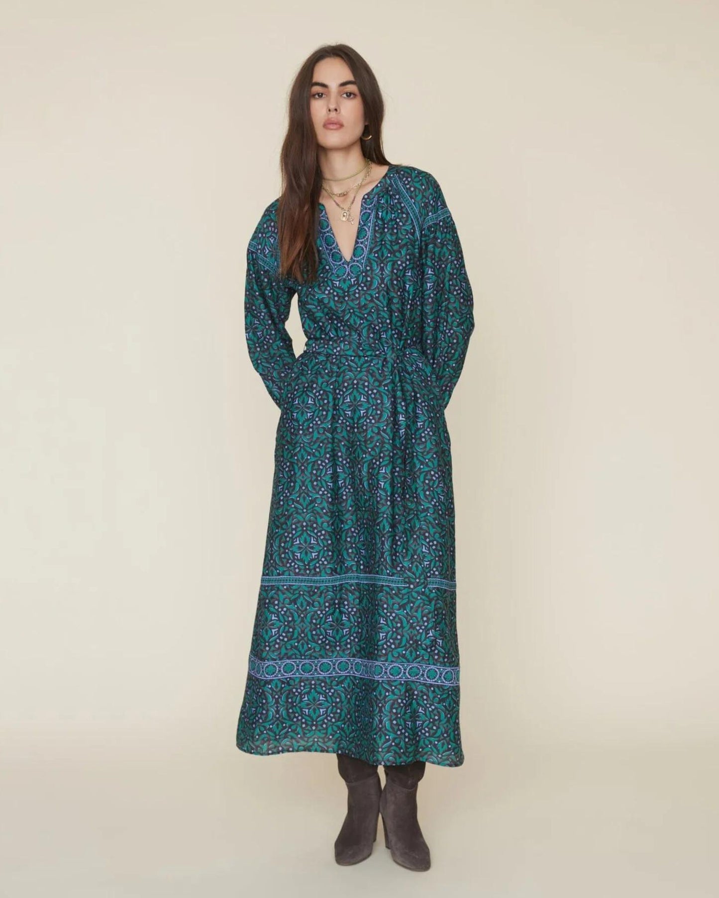 Xirena Isobel Dress Green Smoke