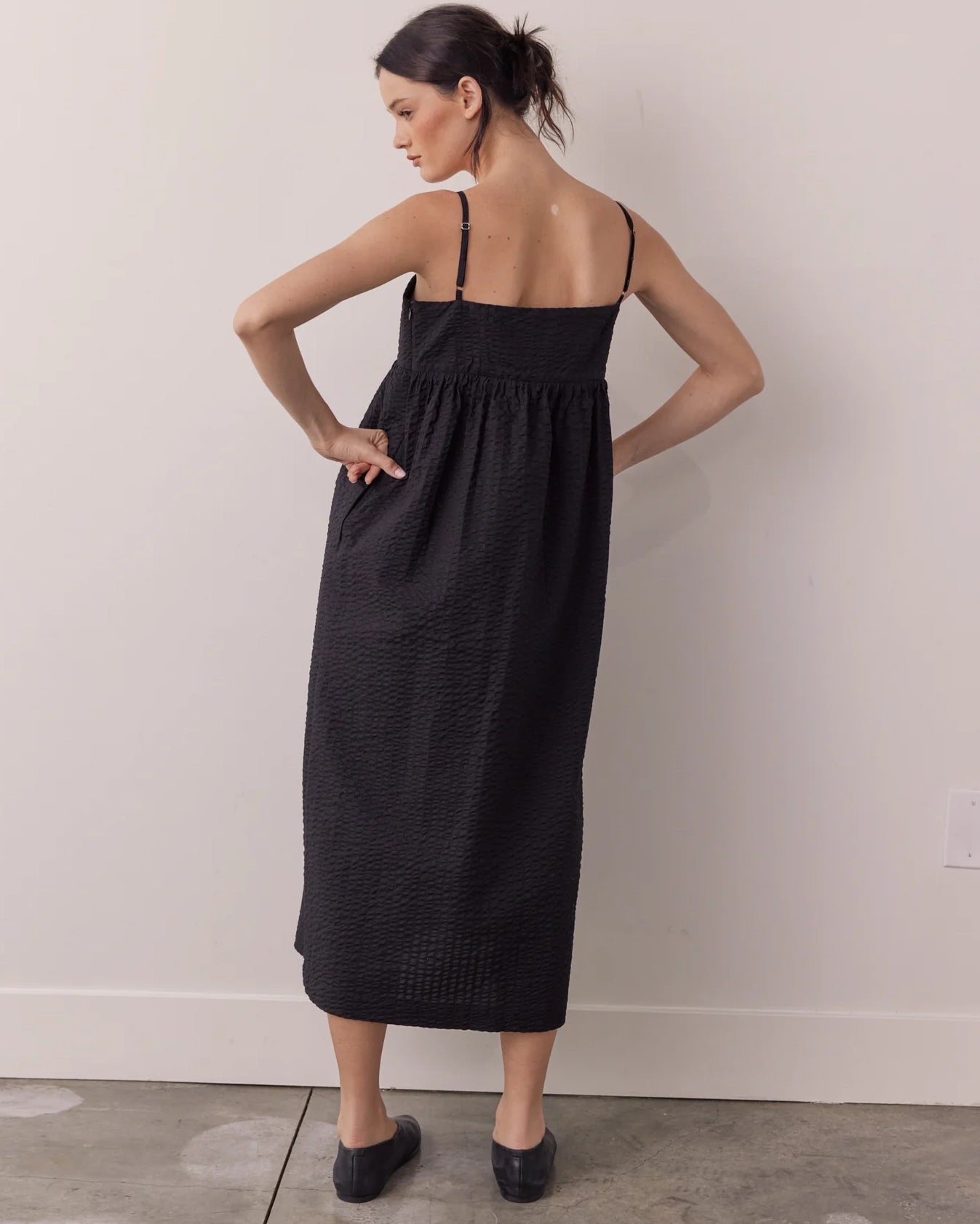 Amente Cami Midi Dress Black-Amente-Thistle Hill