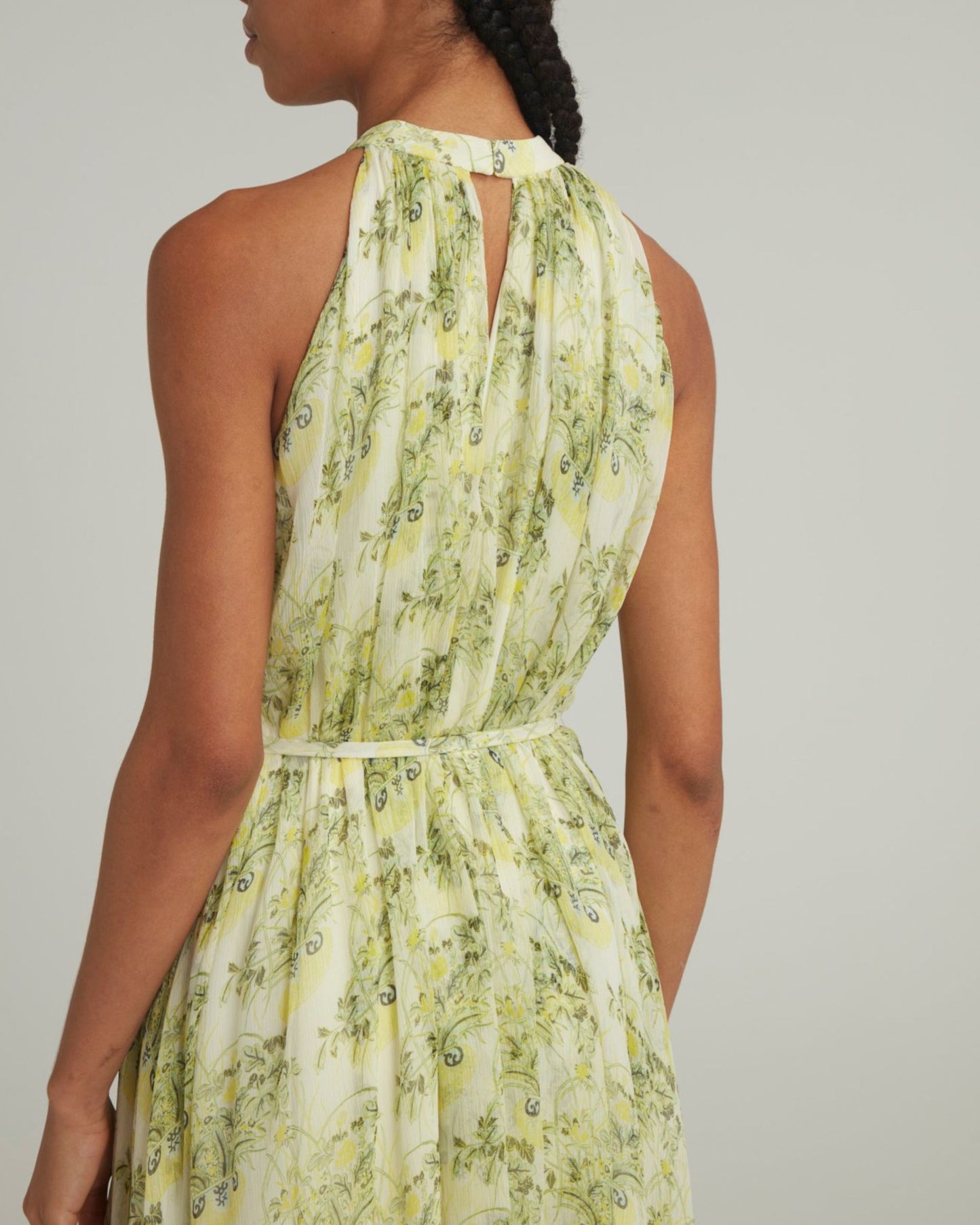Saloni Irinia Dress Terrarium Lemon