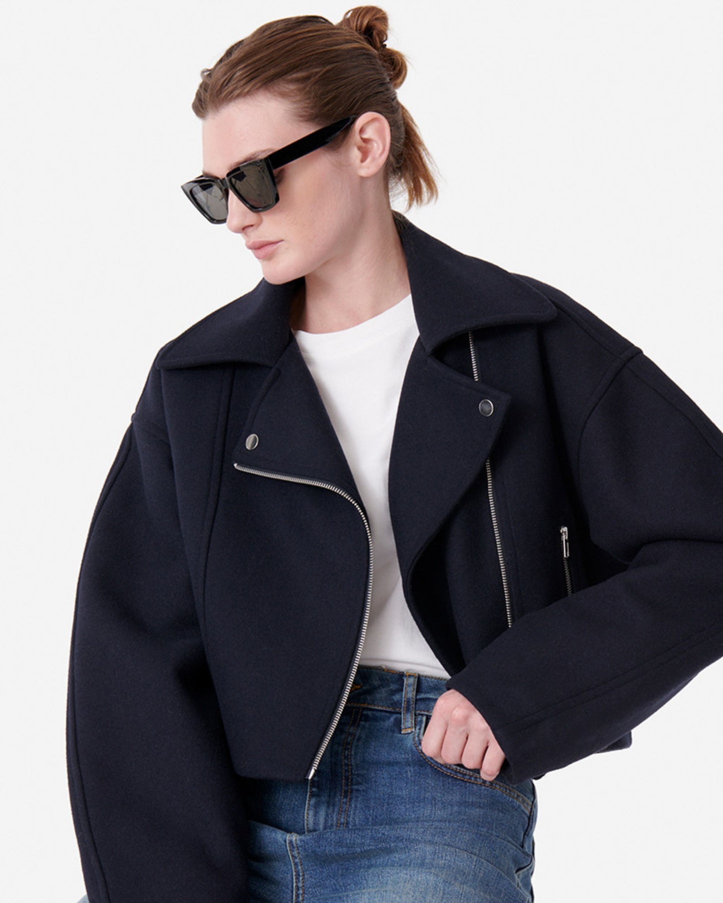 Vanessa Bruno Bless Jacket Marine-Vanessa Bruno-Thistle Hill