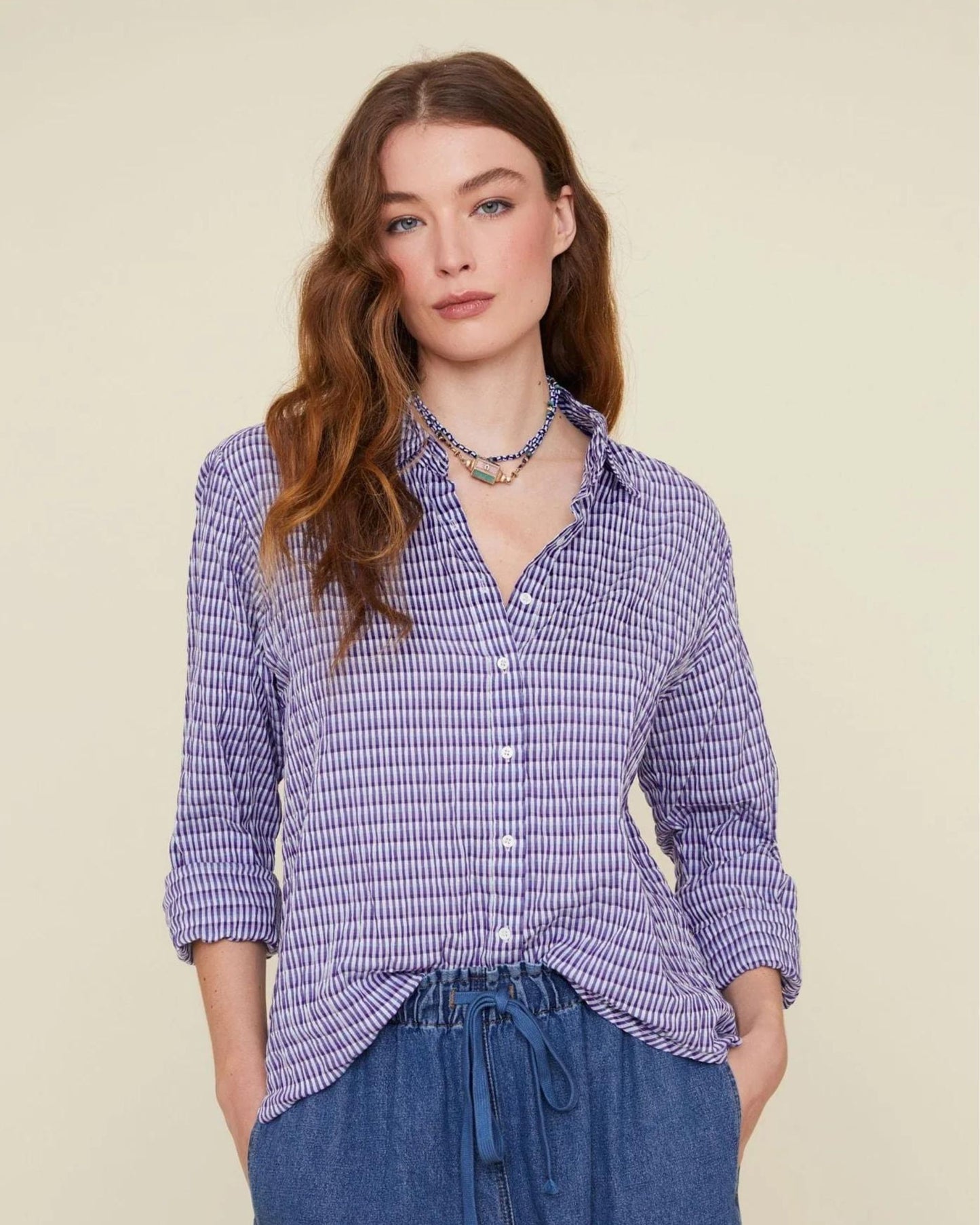 Xirena Beau Shirt Indigo-Go