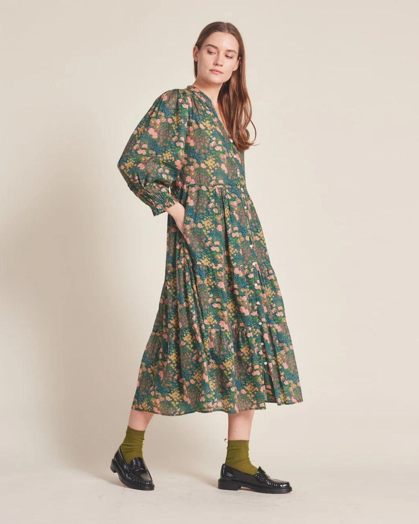 Trovata Sylvie Dress Woodbine Cluster