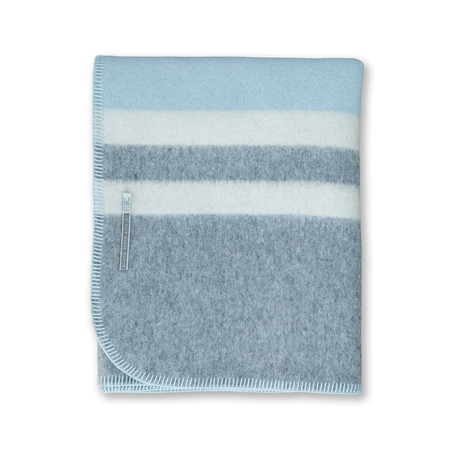 Alicia Adams Alpaca Field Blanket Light Blue, Light Grey, & Ivory-Alicia Adams Alpaca-Thistle Hill