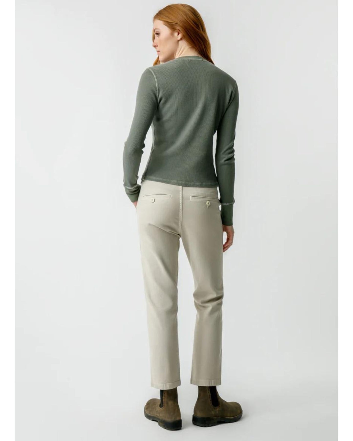 AMO Easy Trouser Relaxed Crop Straight Pumice-AMO-Thistle Hill