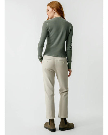 AMO Easy Trouser Relaxed Crop Straight Pumice