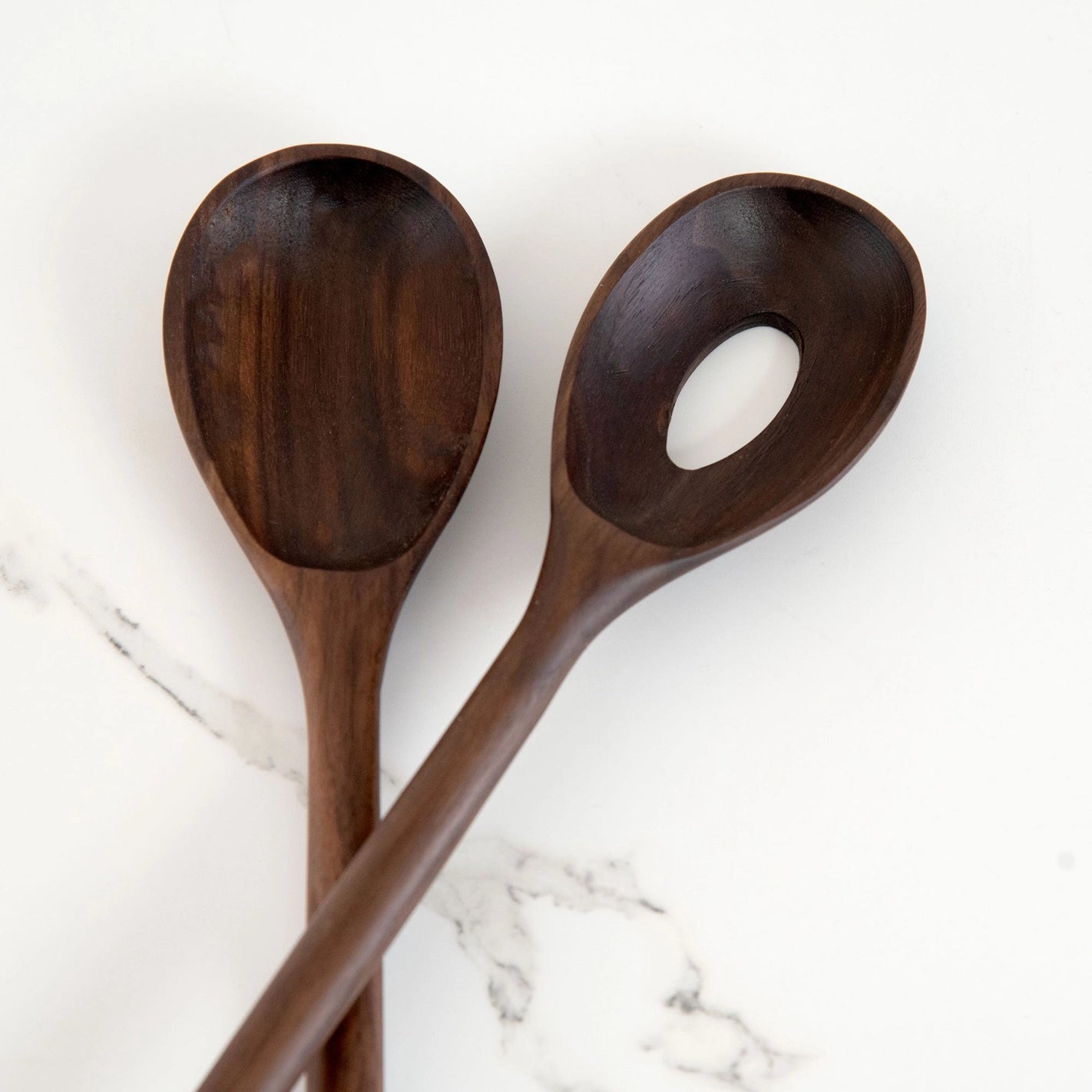 KHEM Salad Server Set Walnut-KHEM-Thistle Hill