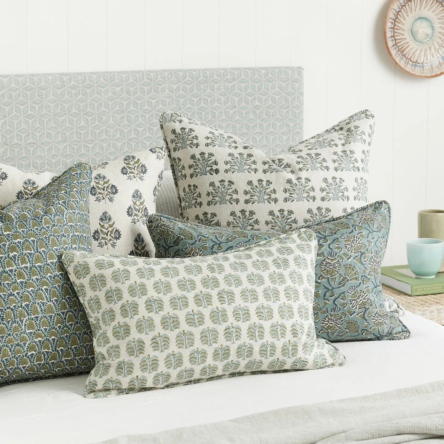 Walter G Samode Slate Linen Cushion-Walter G-Thistle Hill