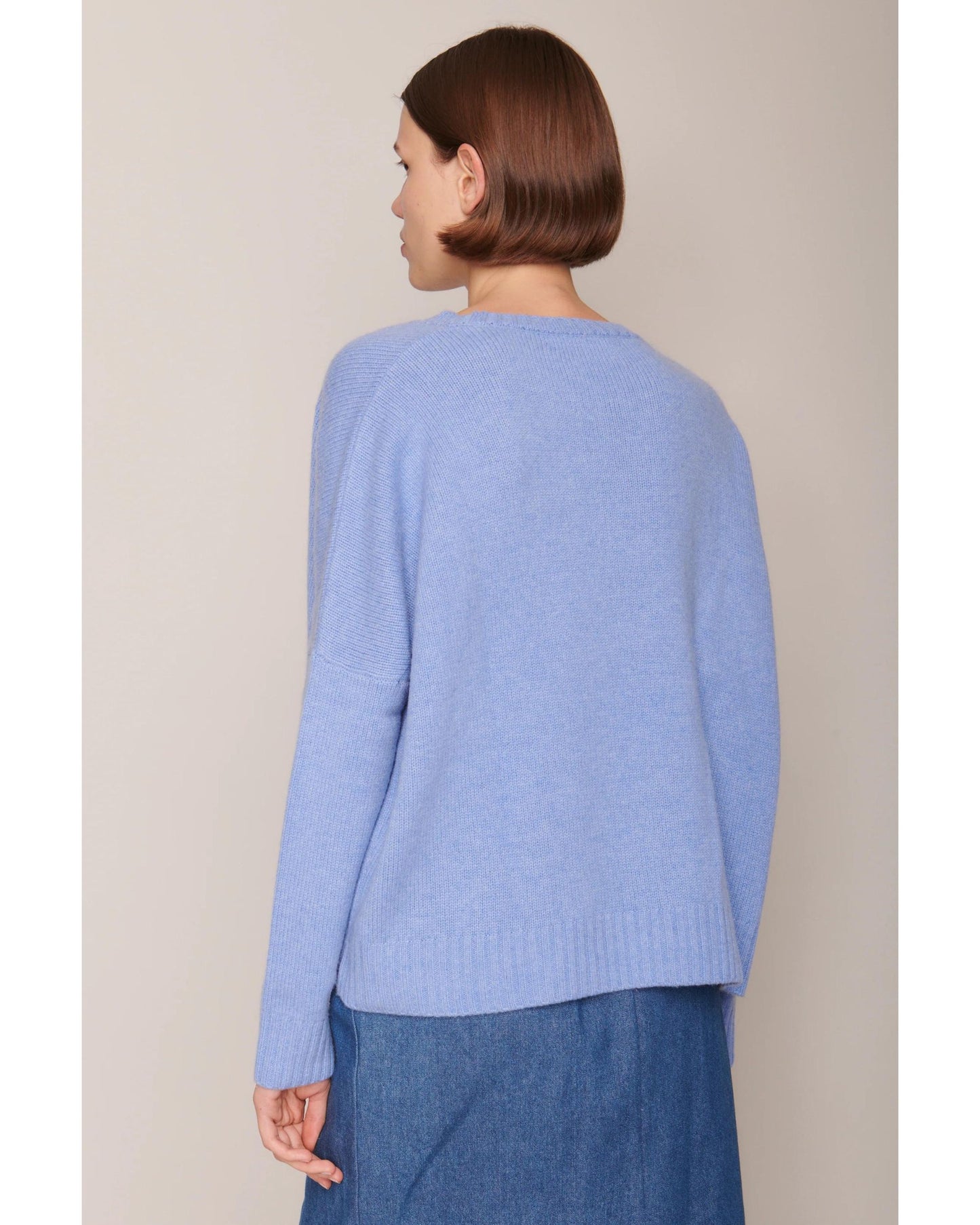 Organic by John Patrick Cashmere Wide Pullover Cornflower-Organic by John Patrick-Thistle Hill