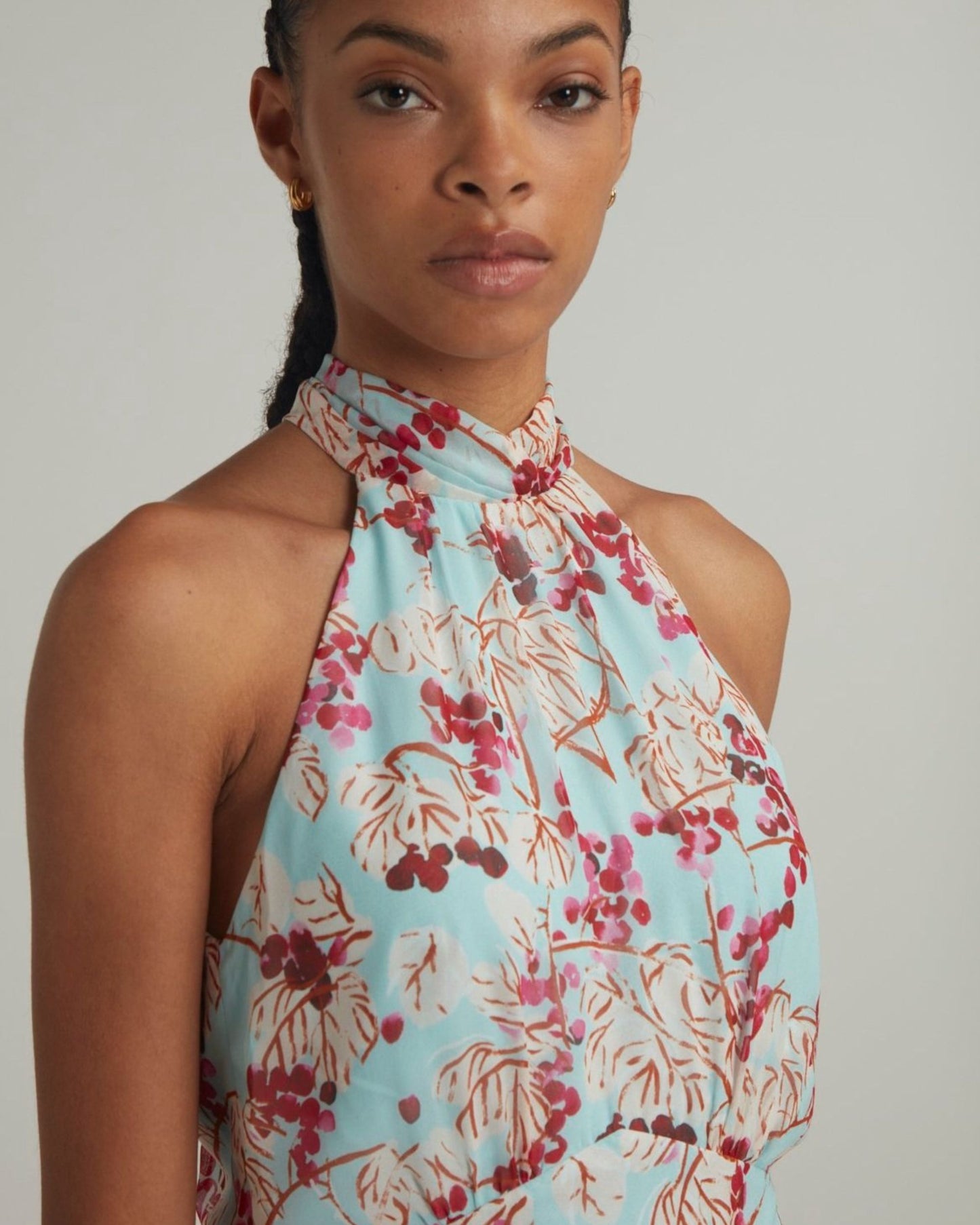 Saloni Lila Dress Mulberry