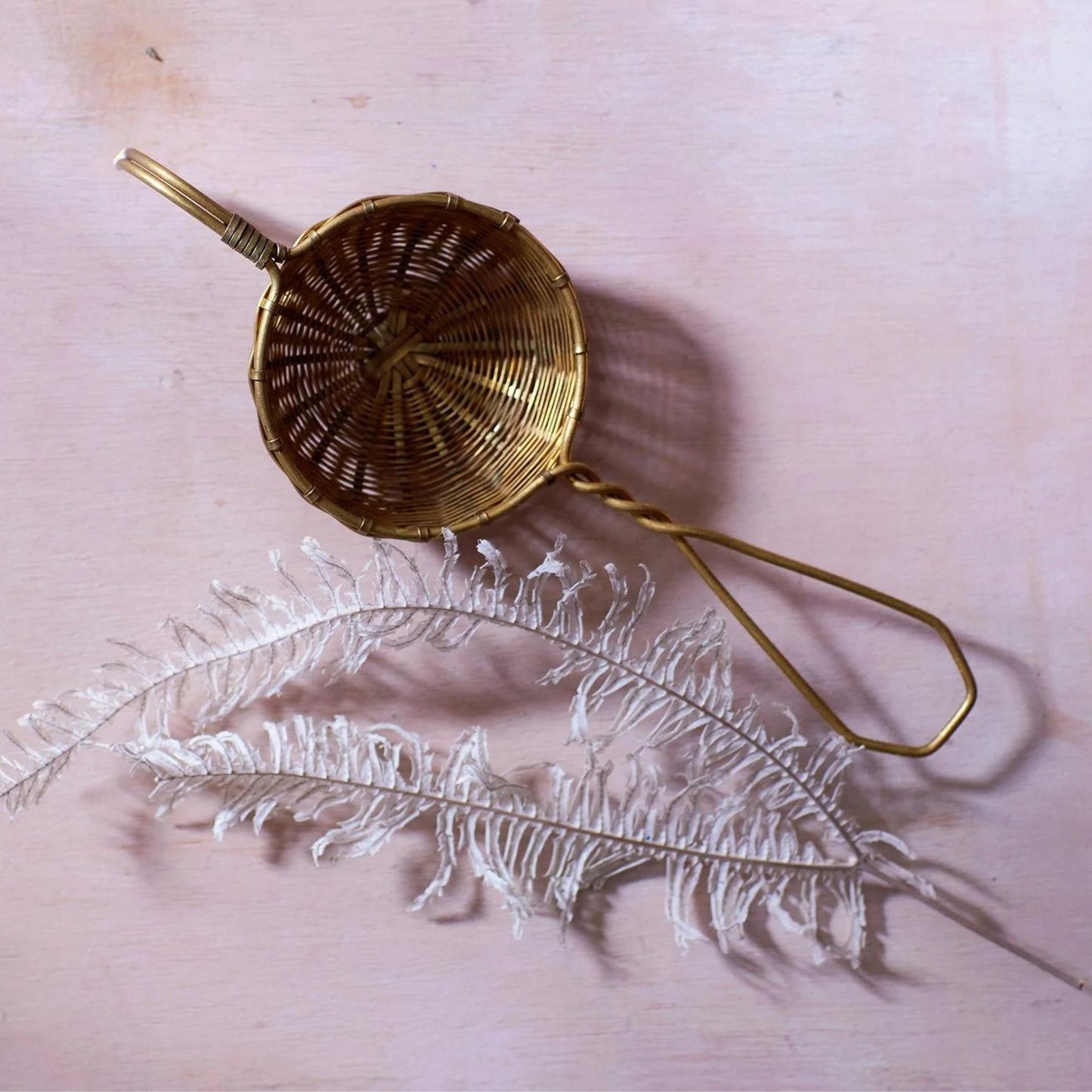 Bellocq Brass Petite Basket Strainer