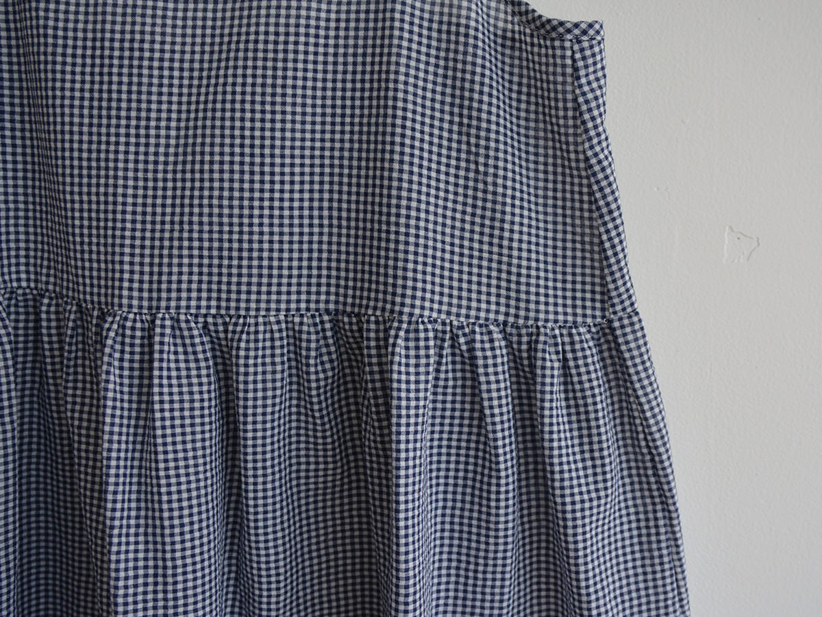 Makie Slip Dress Sally Navy Checks-Makie-Thistle Hill