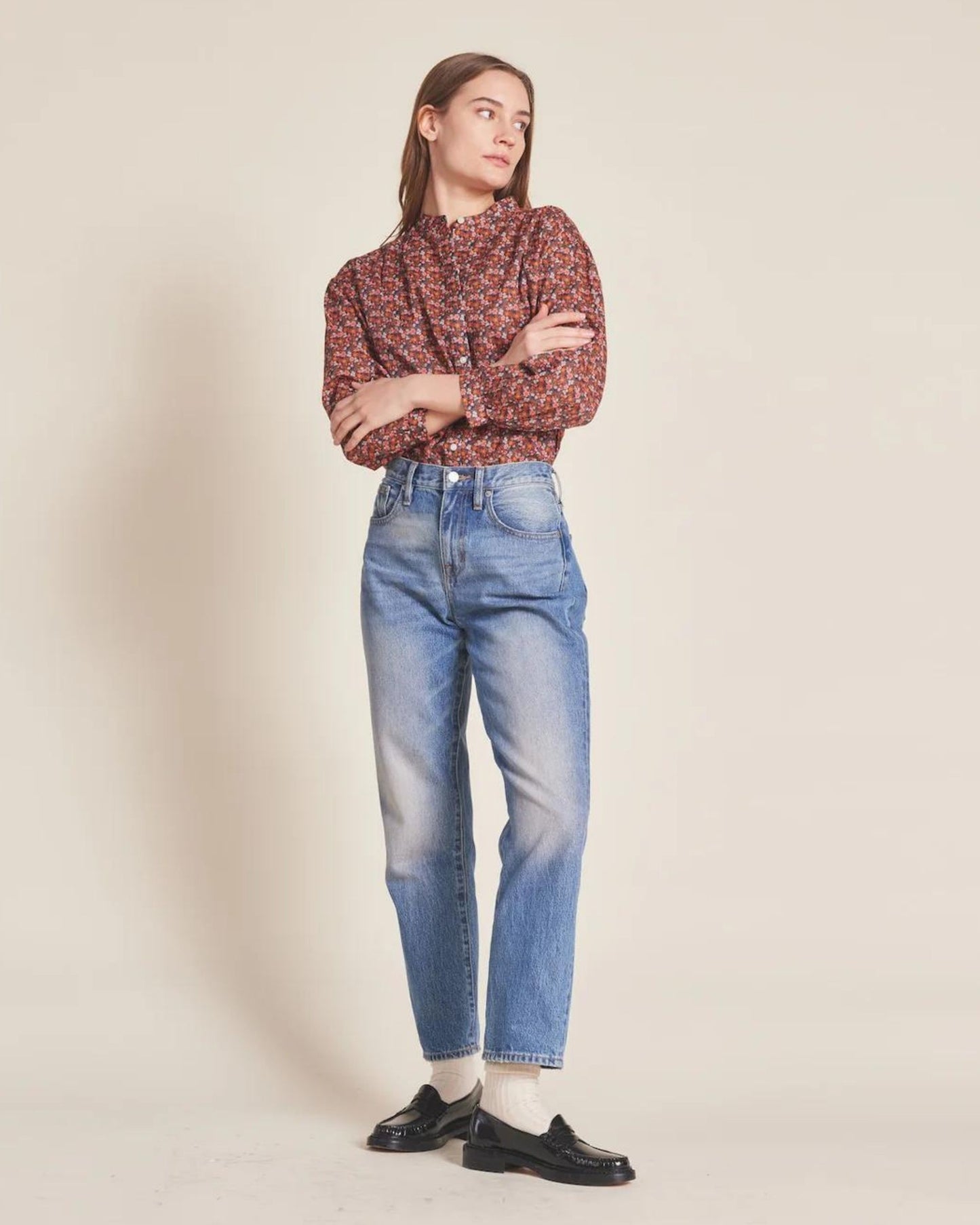 Trovata Lily Blouse Cardinal Ditsy