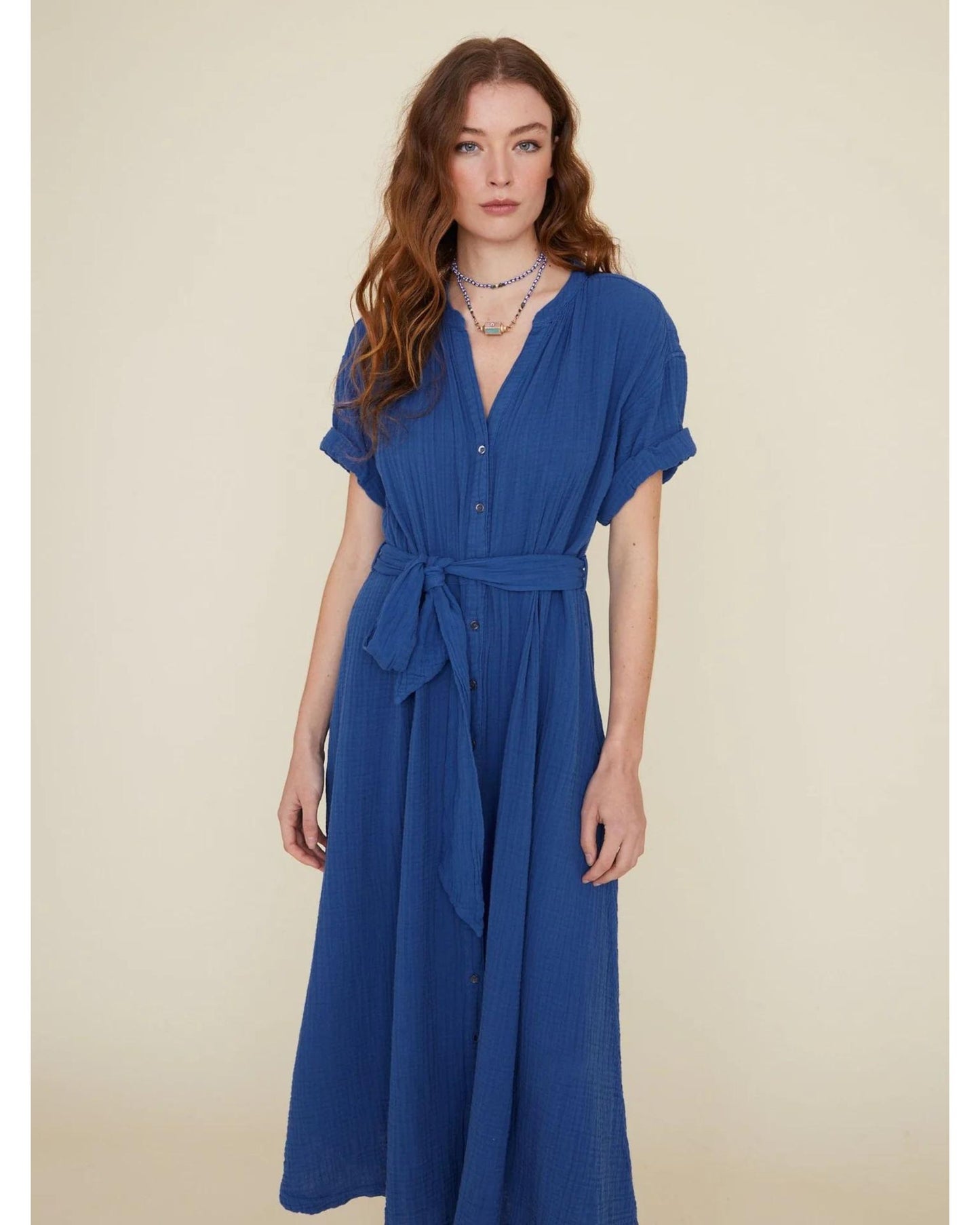 Xirena Cate Dress Port Blue