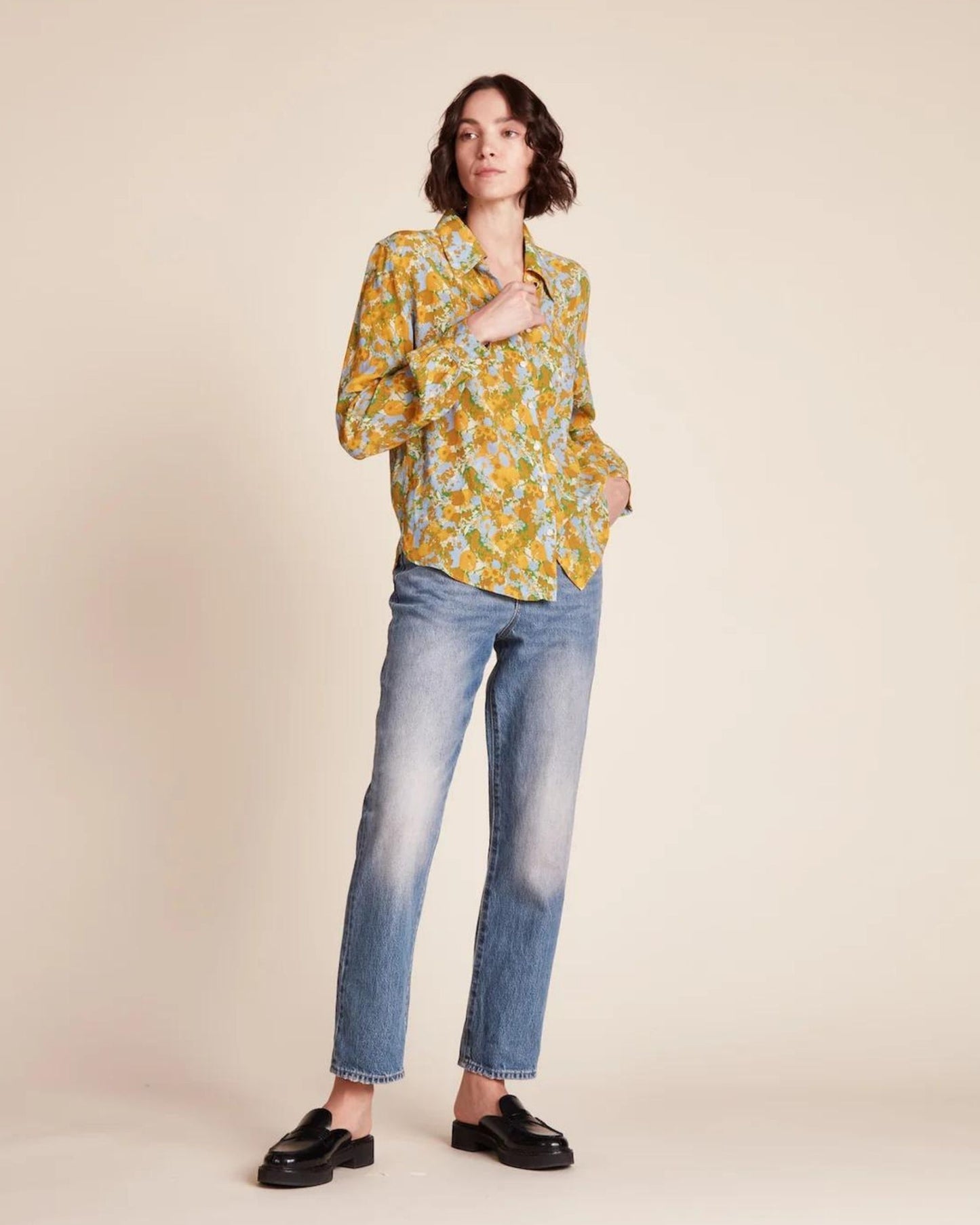 Trovata Jacquelin Shirt Golden Briar
