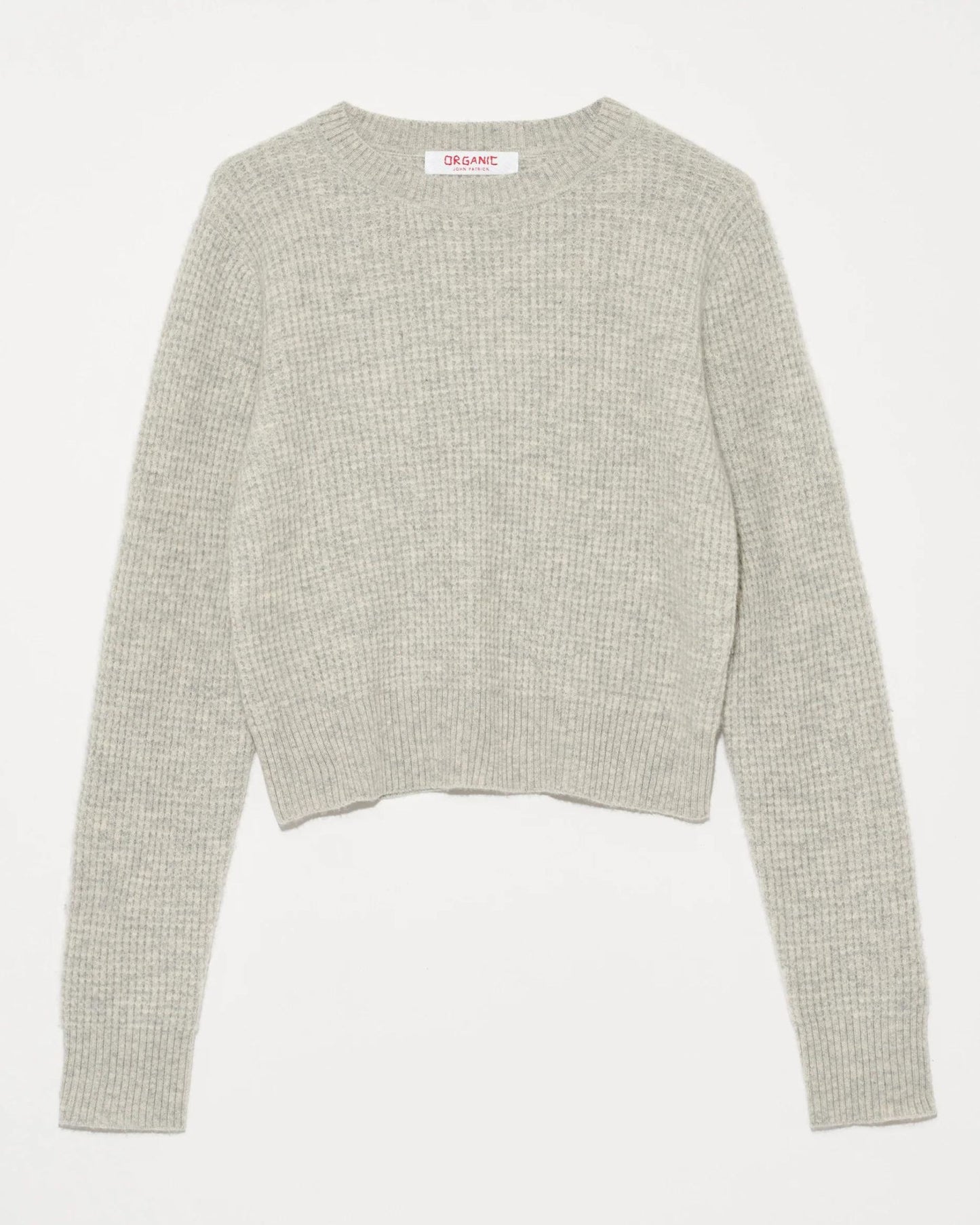 Organic by John Patrick Cora Cashmere Thermal Pullover Grey Melange