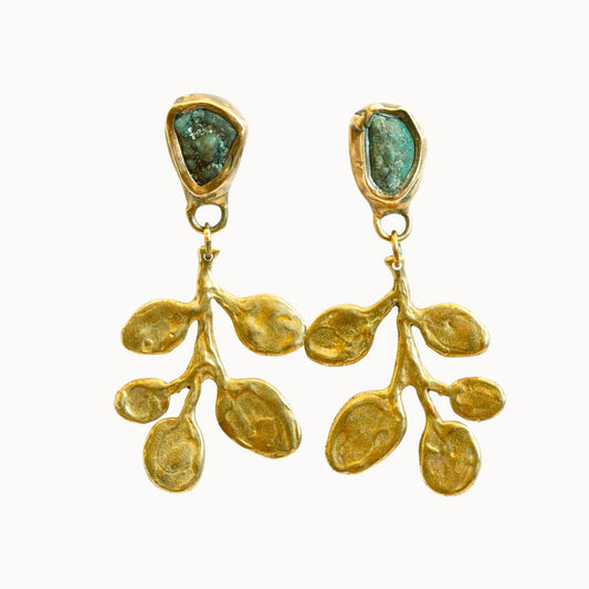 Emilie Shapiro Eucalyptus Earrings-Emilie Shapiro-Thistle Hill