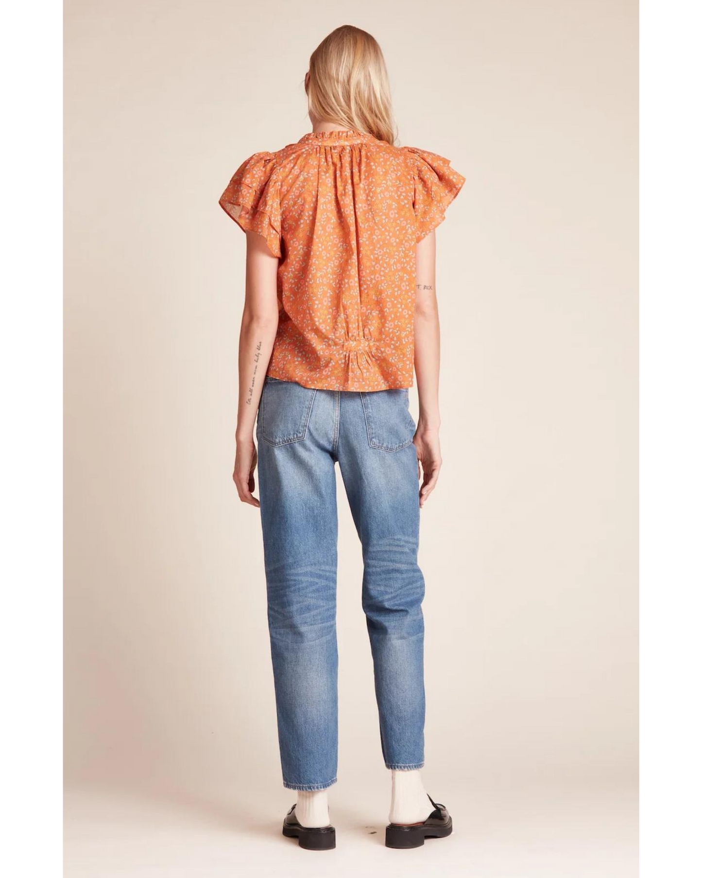 Trovata Clover Blouse Tumeric Ivy