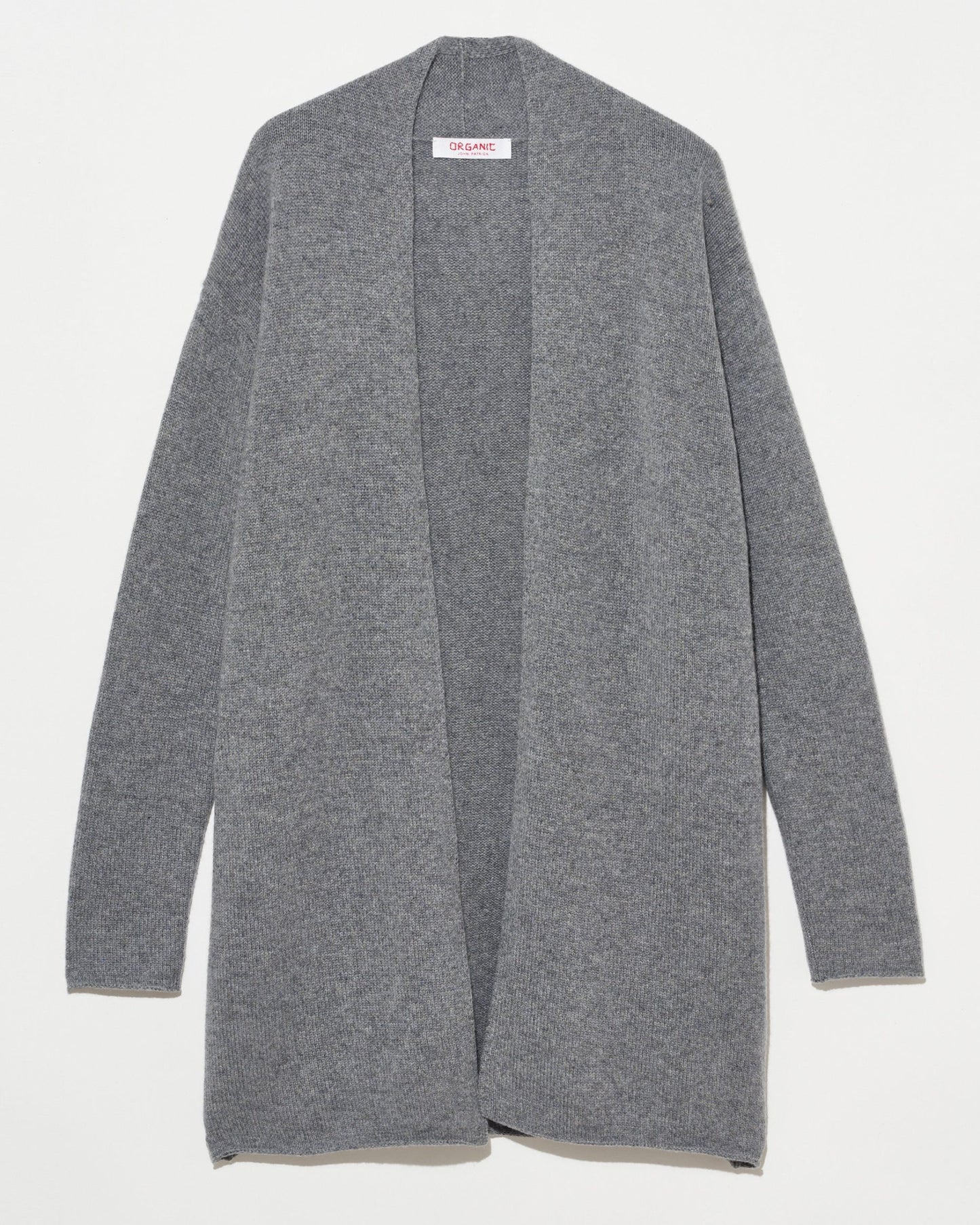 Organic by John Patrick Sadie Open Cardigan Grey Melange Cashmere