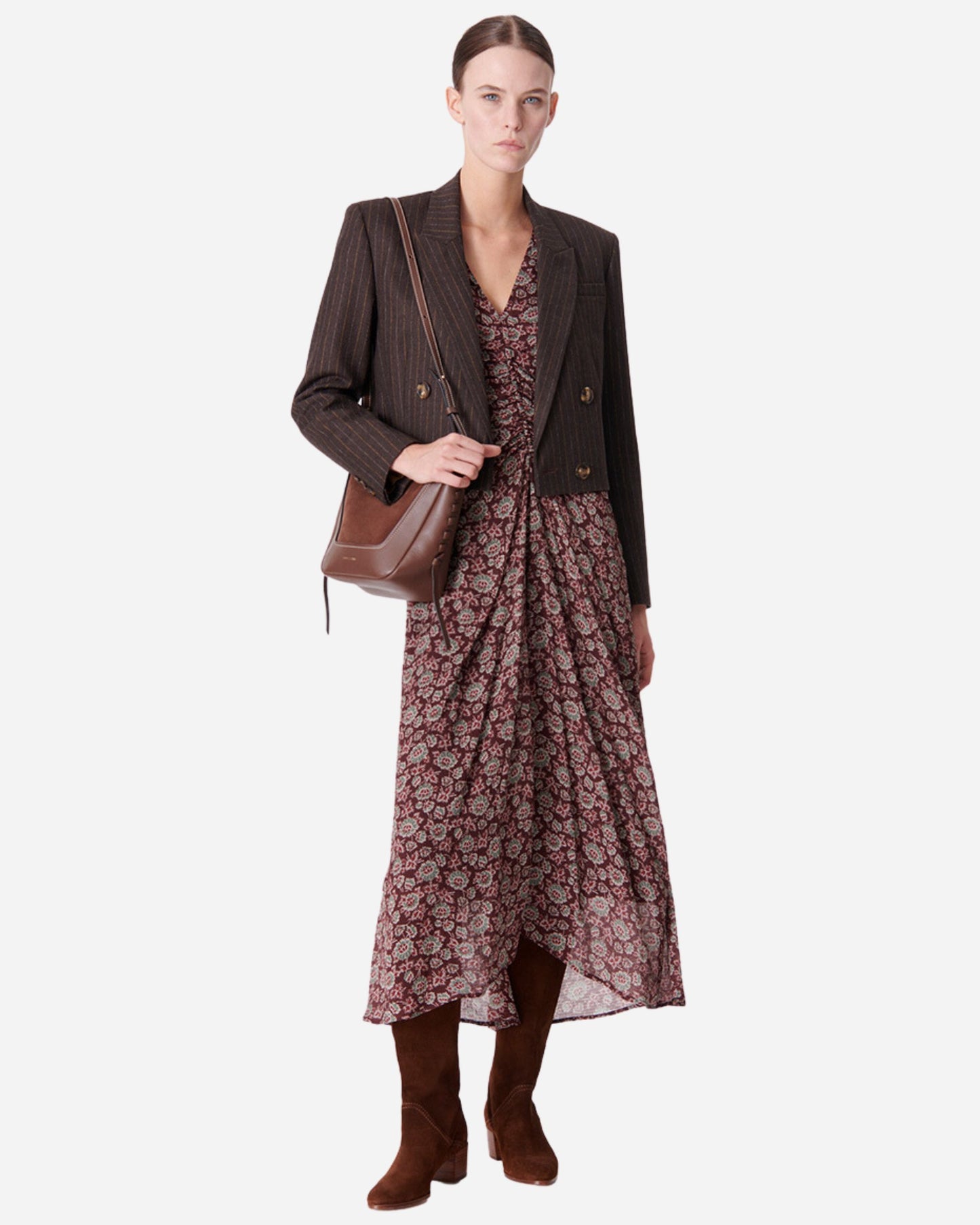 Vanessa Bruno Biba Dress Marron