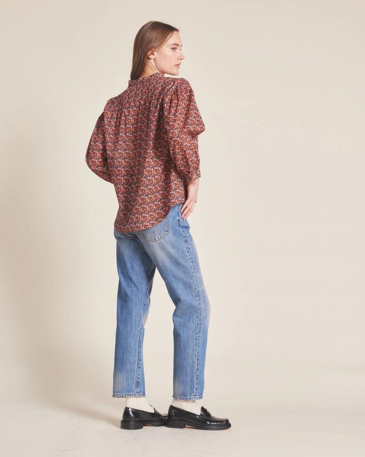 Trovata Lily Blouse Cardinal Ditsy