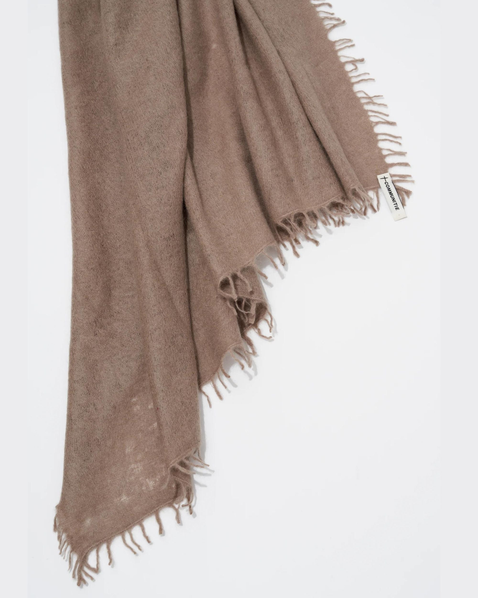 Communitie Cashmere Felted Stole Dark Beige – Thistle Hill