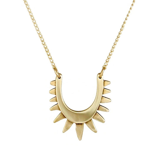 Carolyn Keys Luz Brass Necklace-Carolyn Keys-Thistle Hill