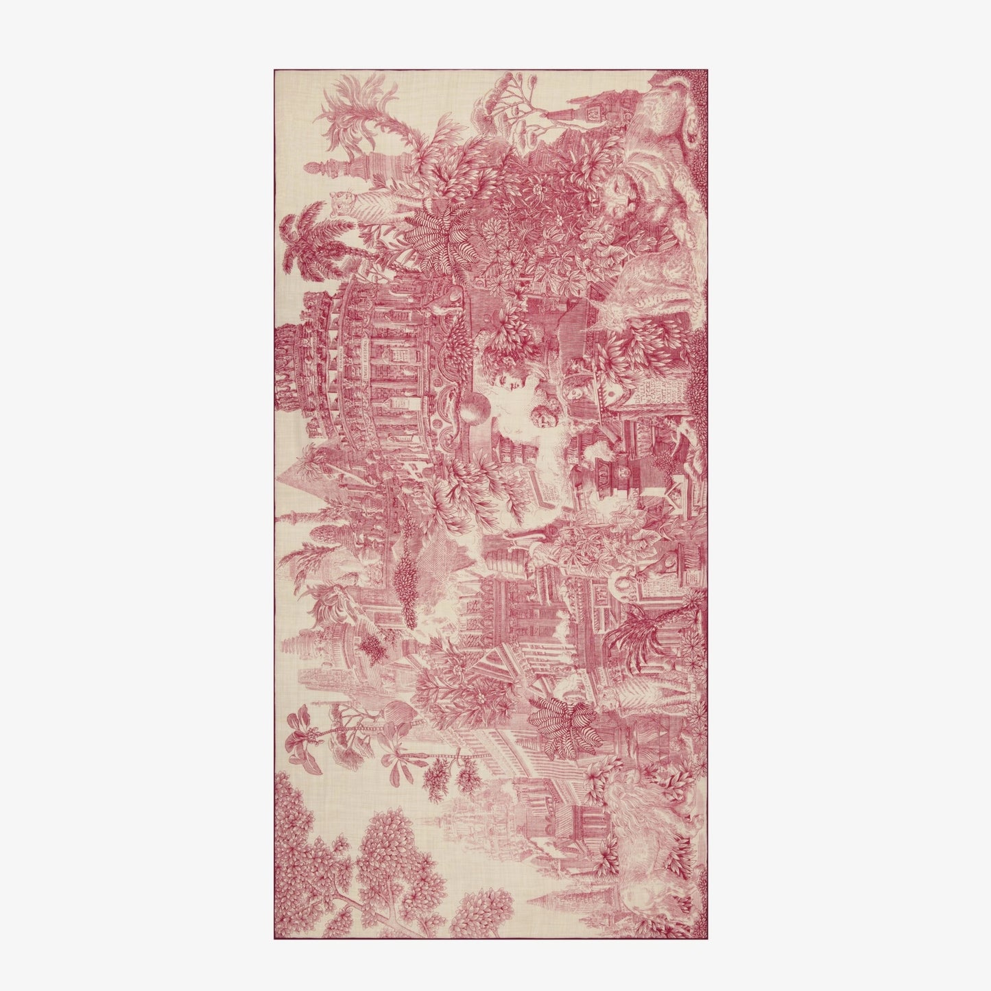 Inoui Editions Scarf 100 Wool Silk Piranesi Red-Inoui Editions-Thistle Hill